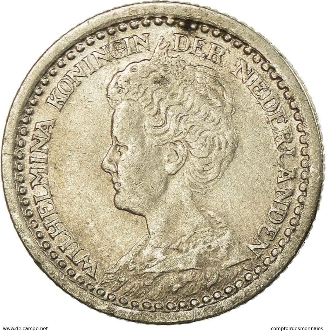Monnaie, Pays-Bas, Wilhelmina I, 10 Cents, 1925, TTB, Argent, KM:145 - 10 Centavos
