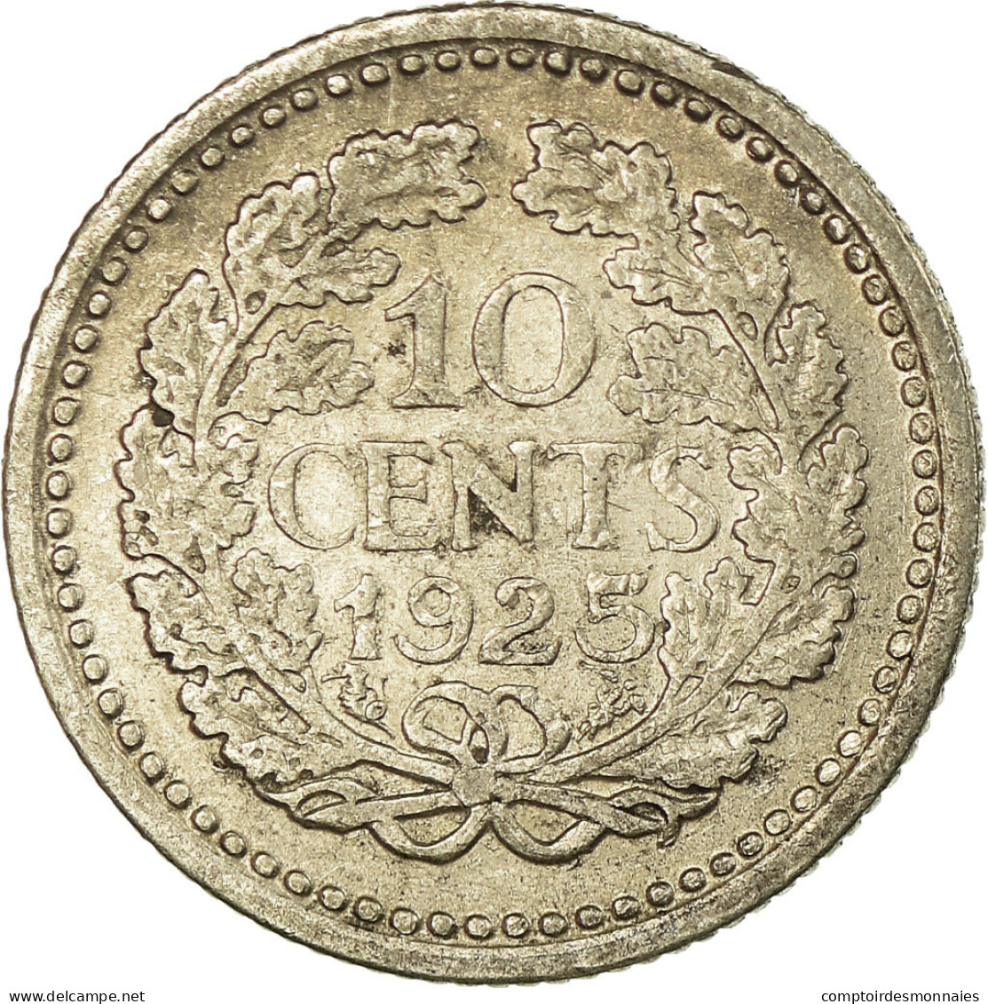 Monnaie, Pays-Bas, Wilhelmina I, 10 Cents, 1925, TTB, Argent, KM:145 - 10 Centavos