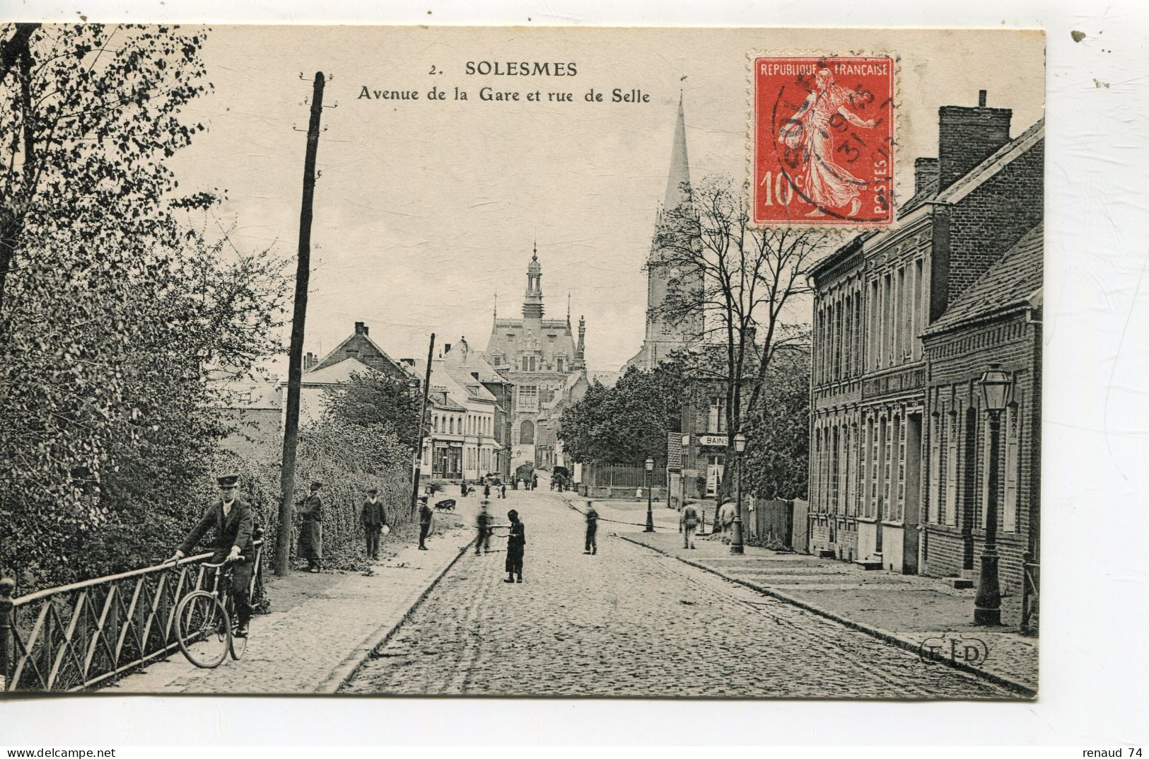 Solesmes Nord Avenue De La Gare Et Rue De Selle - Solesmes