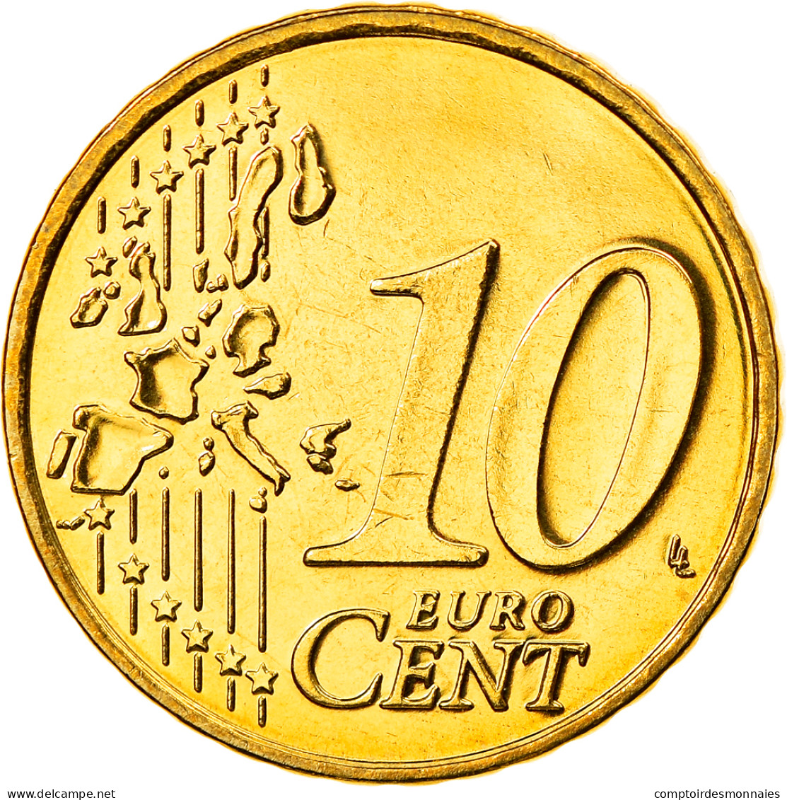 Belgique, 10 Euro Cent, 2005, Bruxelles, FDC, Laiton, KM:227 - Belgium