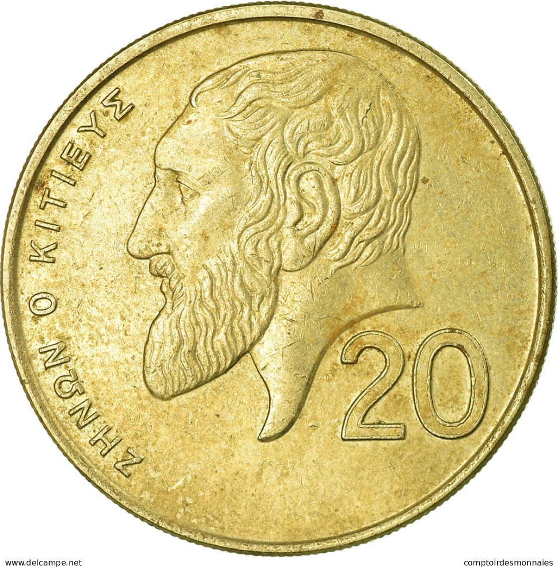 Monnaie, Chypre, 20 Cents, 1992, TTB, Nickel-brass, KM:62.2 - Cyprus