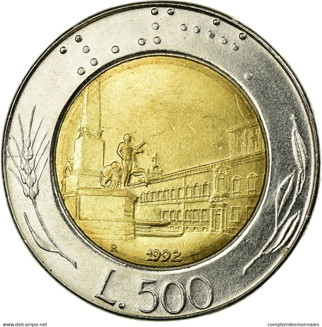 Monnaie, Italie, 500 Lire, 1992, Rome, TB+, Bi-Metallic, KM:111 - 500 Lire