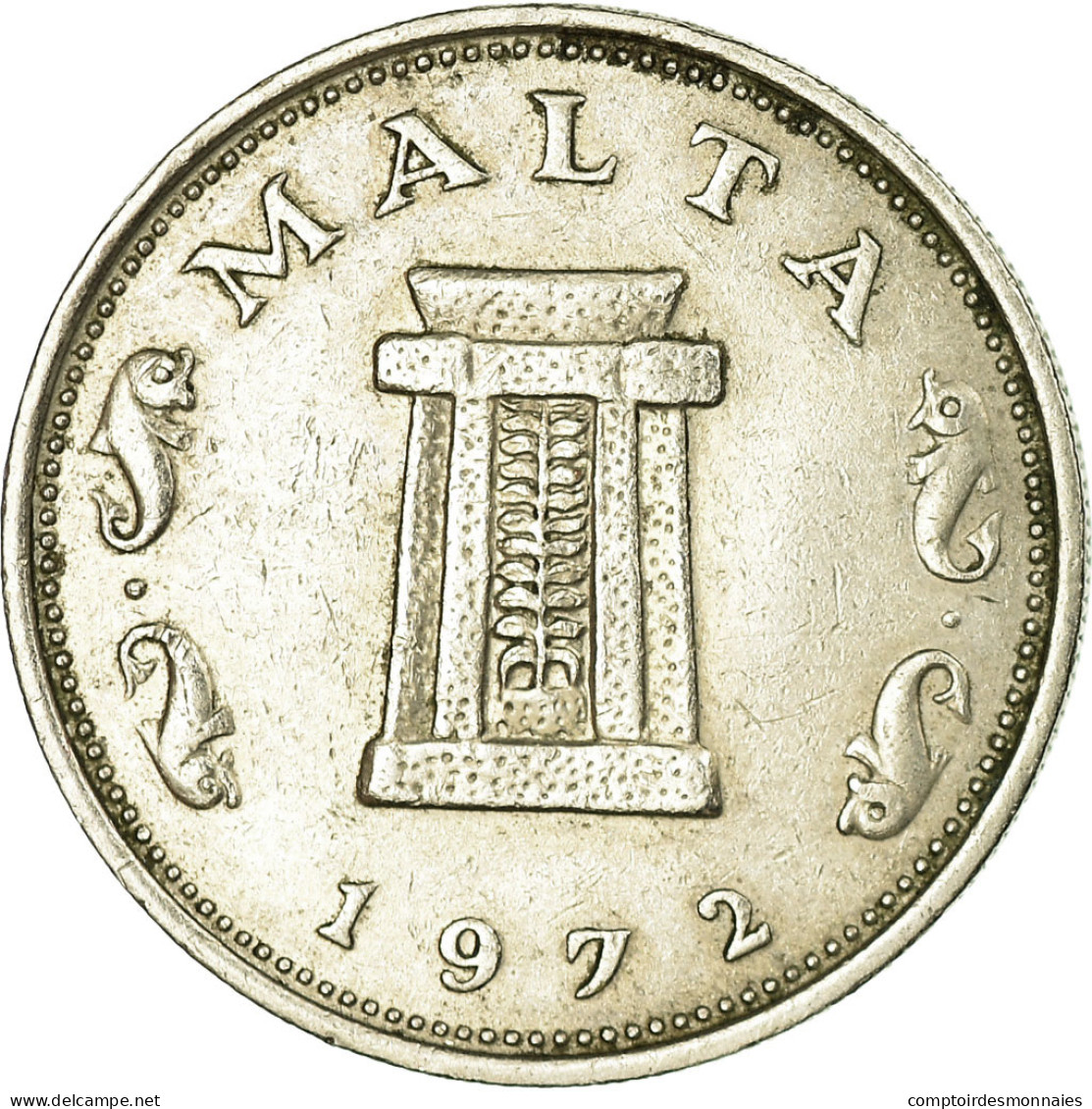 Monnaie, Malte, 5 Cents, 1972, British Royal Mint, TB+, Copper-nickel, KM:10 - Malta
