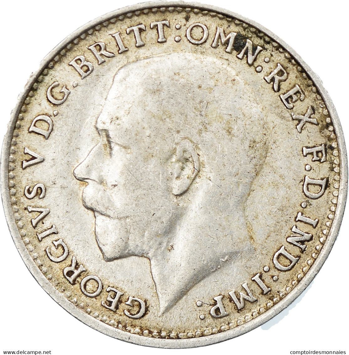 Monnaie, Grande-Bretagne, George V, 3 Pence, 1916, TTB, Argent, KM:813 - F. 3 Pence