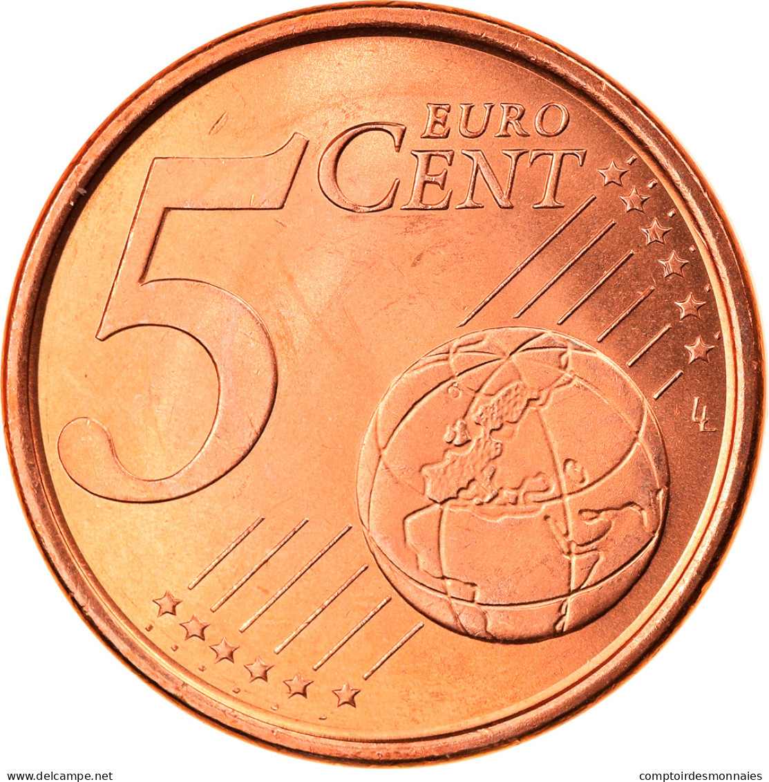 Espagne, 5 Euro Cent, 2000, Madrid, FDC, Copper Plated Steel, KM:1042 - Spanje