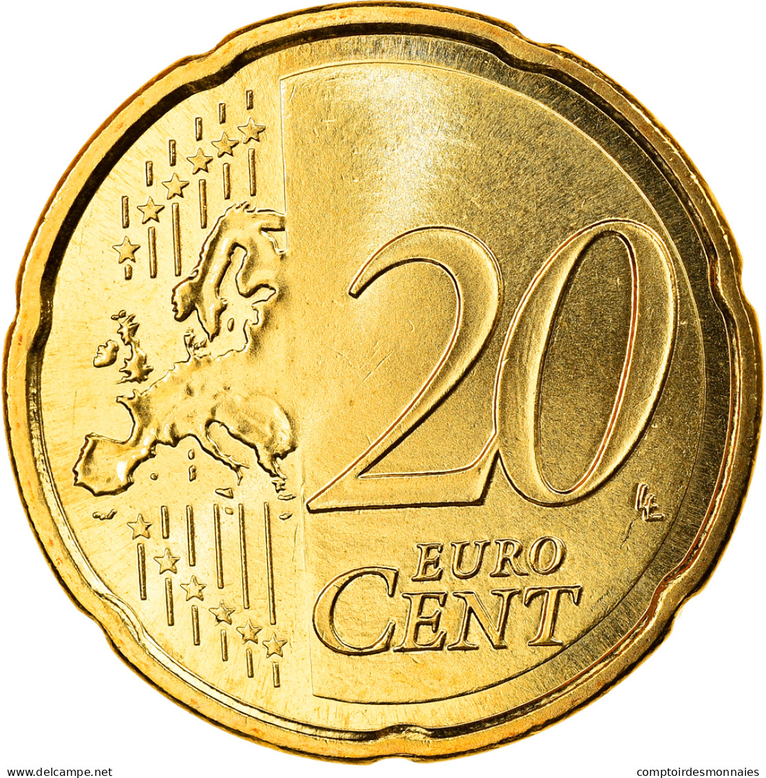 Espagne, 20 Euro Cent, 2009, Madrid, FDC, Laiton, KM:1071 - Espagne