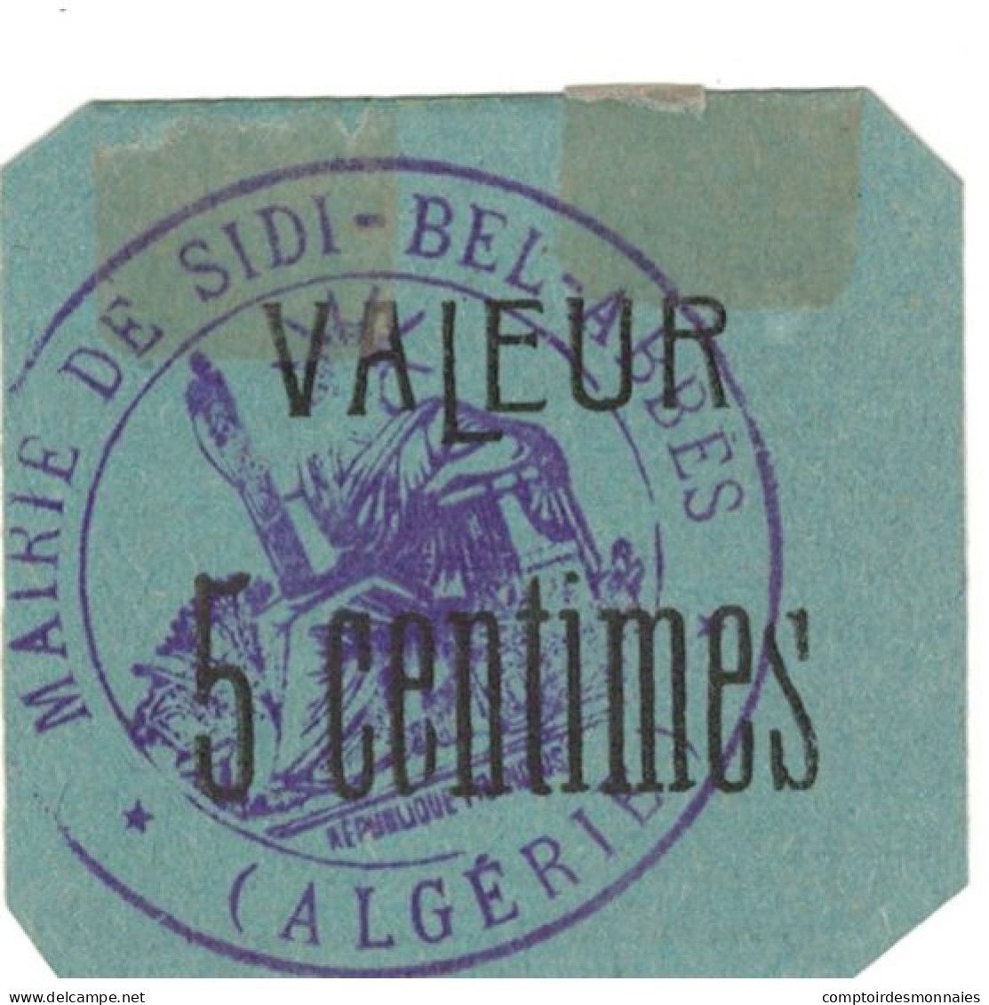 Billet, Algeria, 5 Centimes, 1916-1918, Undated (1916-18), SUP - Algérie