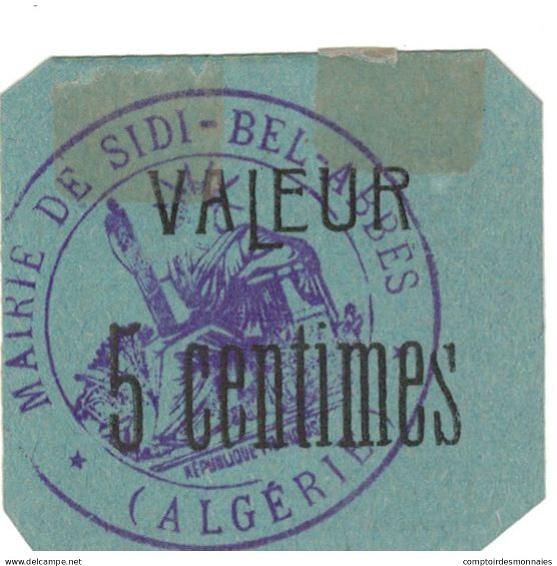 Billet, Algeria, 5 Centimes, 1916-1918, Undated (1916-18), SUP - Algerien