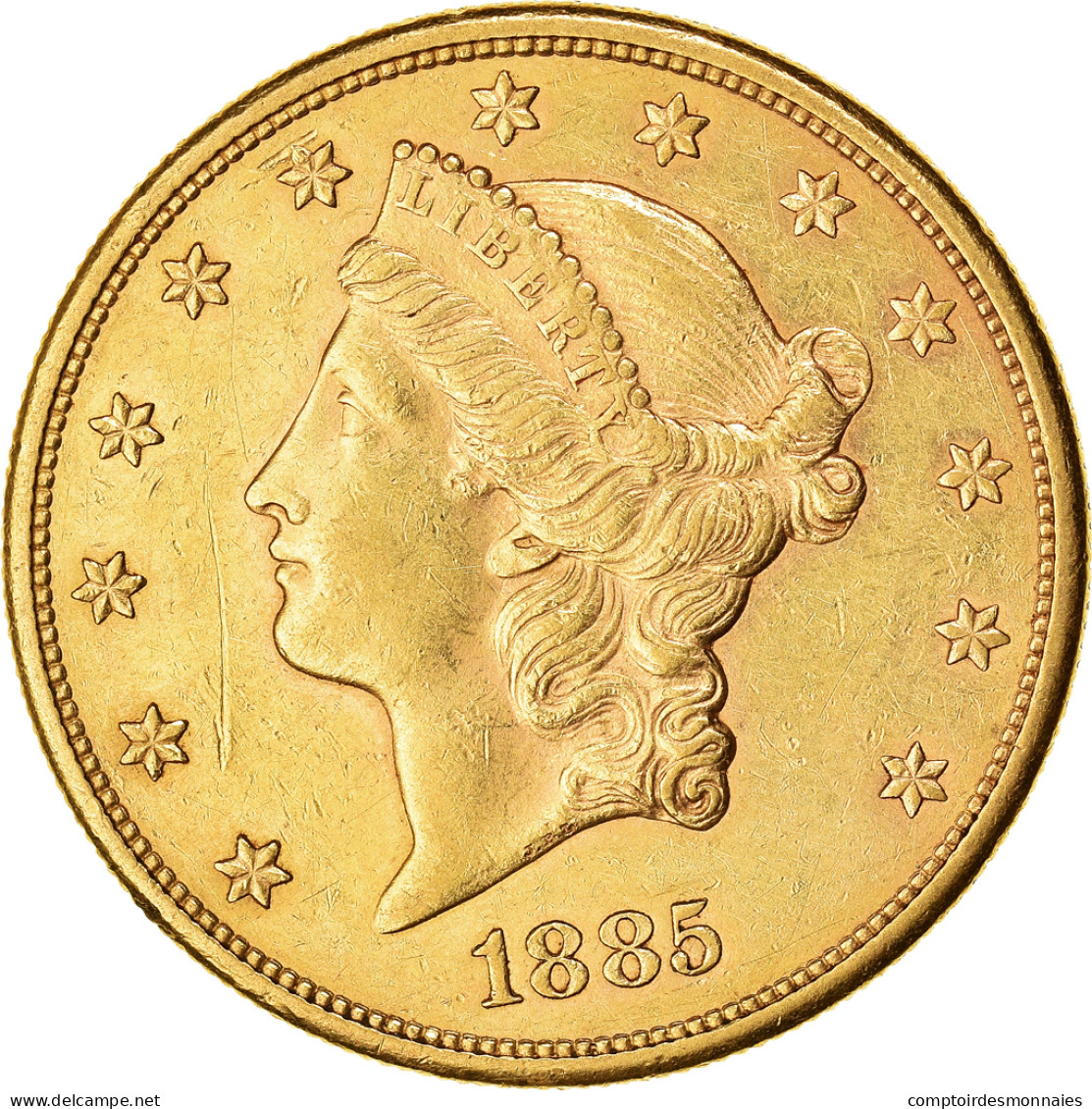 Monnaie, États-Unis, Liberty Head, $20, Double Eagle, 1885, U.S. Mint, San - Oro