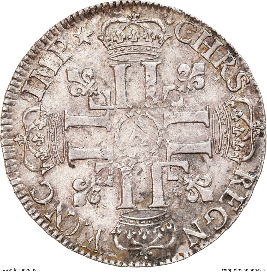 Monnaie, France, Louis XIV, 1/2 Écu Aux 8 L, 1/2 Ecu, 1691, Paris, TTB+ - 1643-1715 Ludwig XIV.