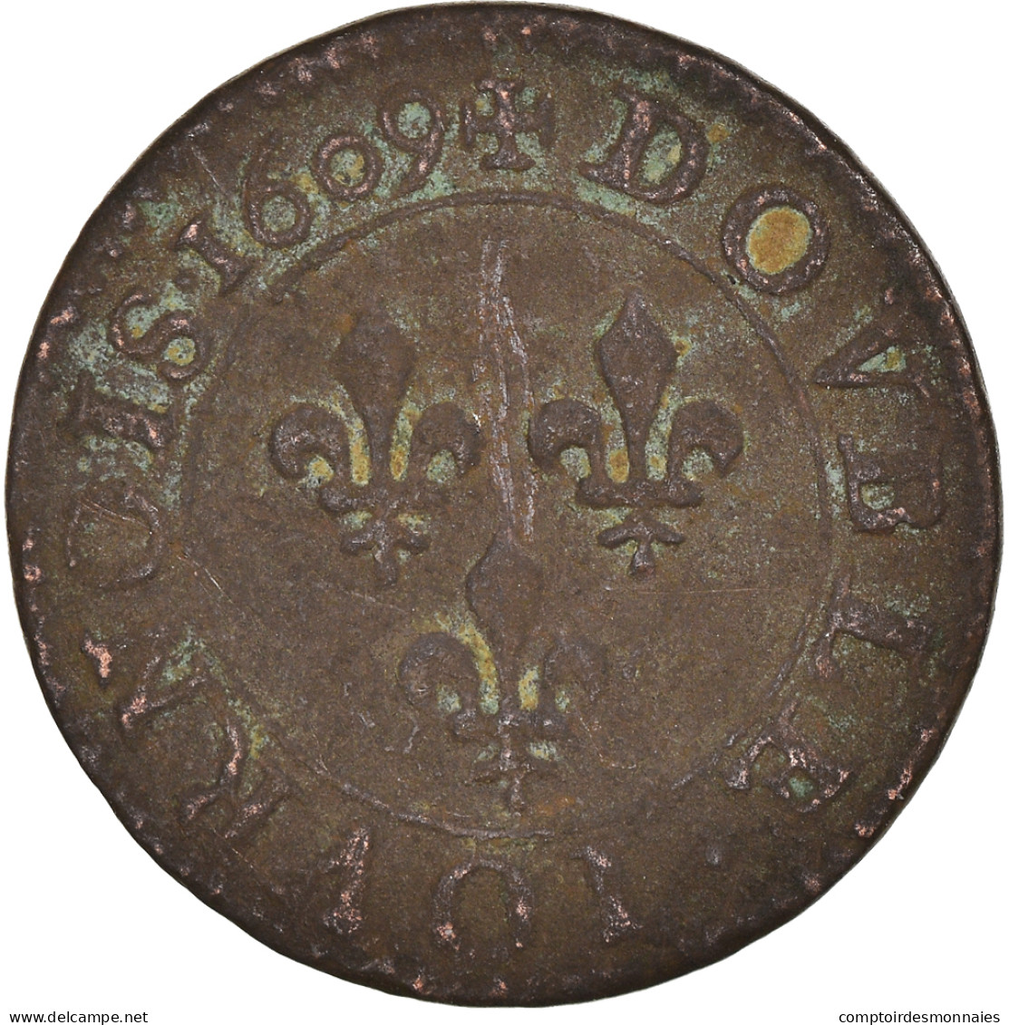 Monnaie, France, Henri IV, Double Tournois, 1609, Paris, TB+, Cuivre, CGKL:222 - 1589-1610 Henri IV Le Vert-Galant