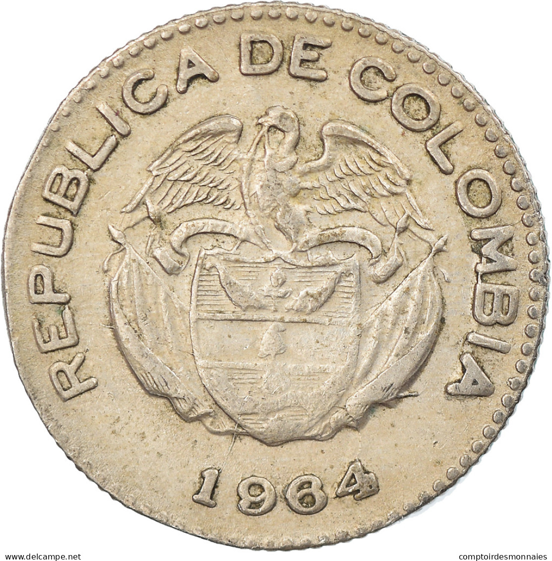 Monnaie, Colombie, 10 Centavos, 1964, Bogota, TTB, Copper-nickel, KM:212.2 - Colombie