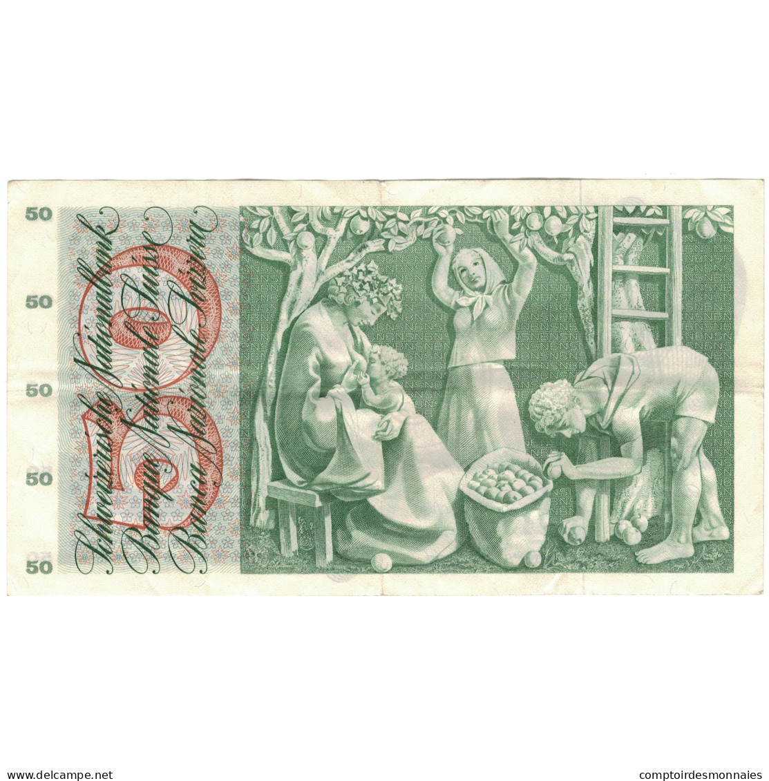 Billet, Suisse, 50 Franken, 1973, 1973-03-07, KM:48m, TTB+ - Suiza