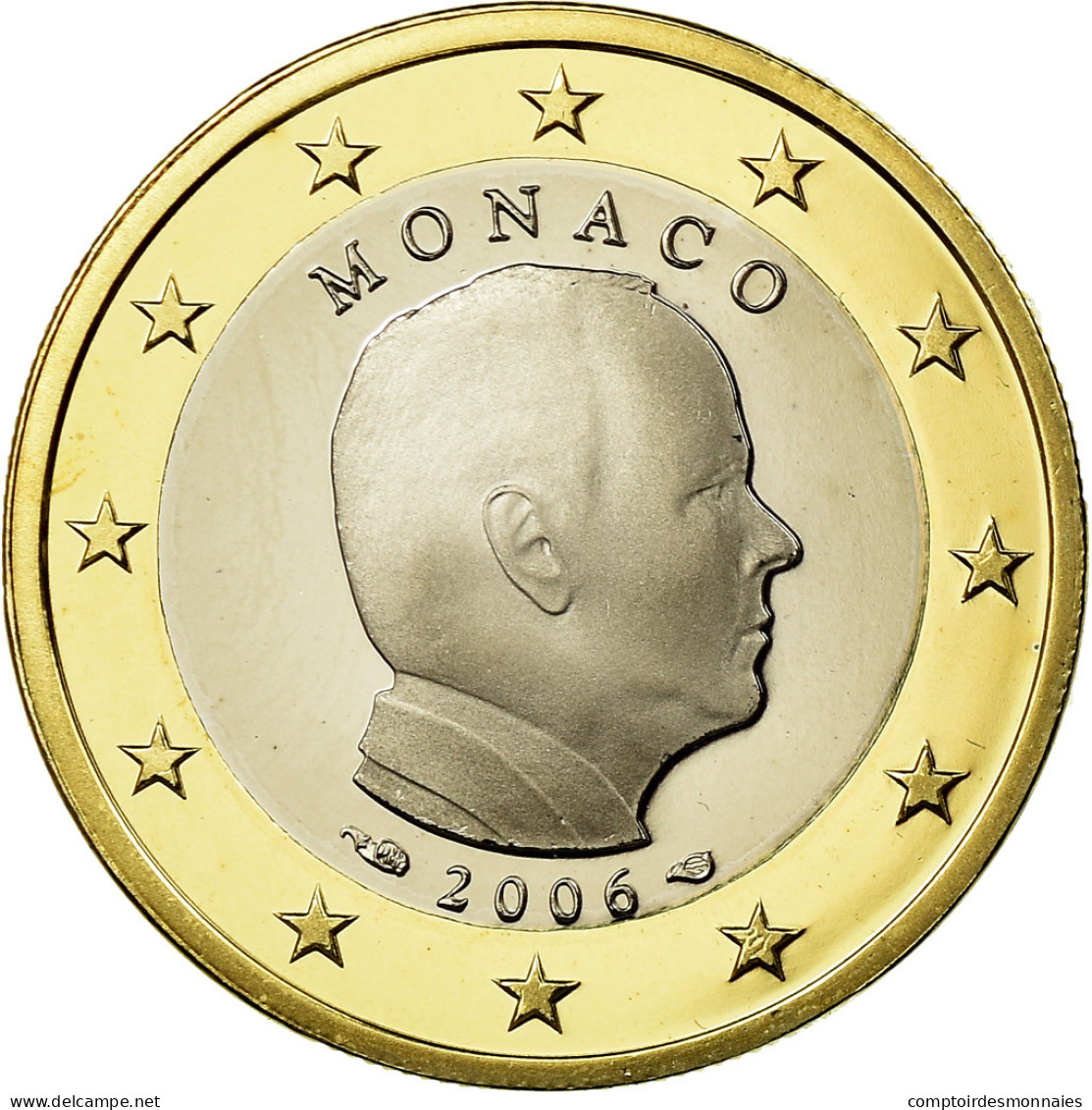 Monaco, Euro, 2006, Proof, FDC, Bi-Metallic, KM:184 - Monaco