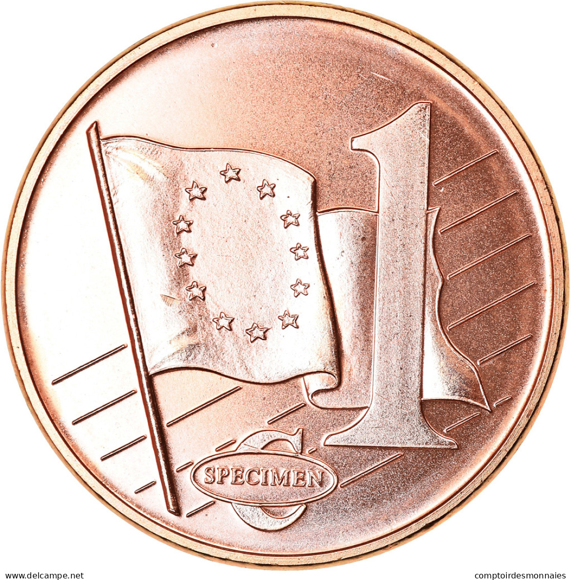 Suède, Euro Cent, 2004, Unofficial Private Coin, SPL, Copper Plated Steel - Essais Privés / Non-officiels