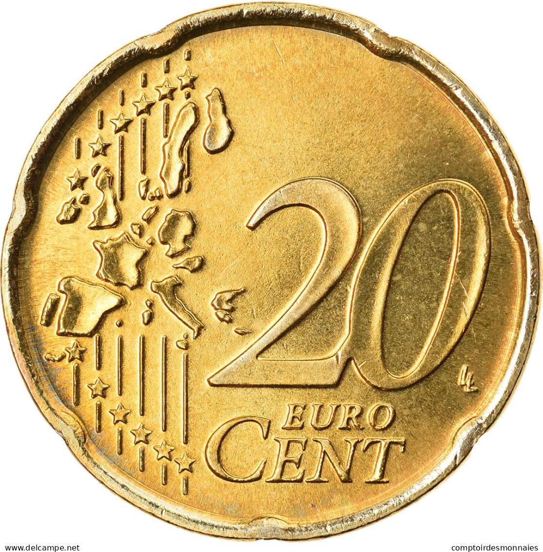 Italie, 20 Euro Cent, 2006, SPL, Laiton, KM:214 - Italie