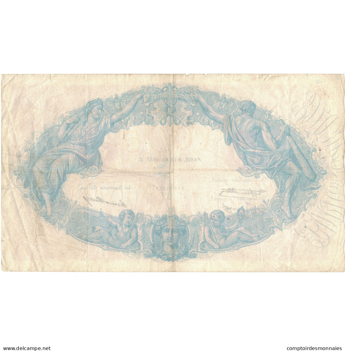 France, 500 Francs, Bleu Et Rose, 1937, P.2563, TB, Fayette:30.38, KM:66m - 500 F 1888-1940 ''Bleu Et Rose''