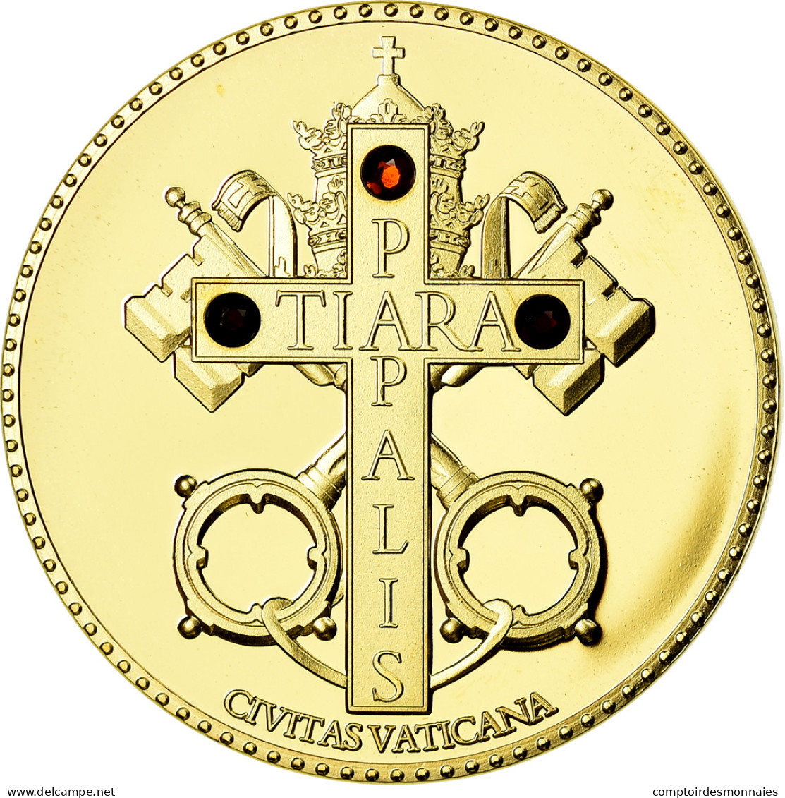 Vatican, Médaille, Benoit XVI, Tiara Papalis, Religions & Beliefs, FDC, Copper - Andere & Zonder Classificatie