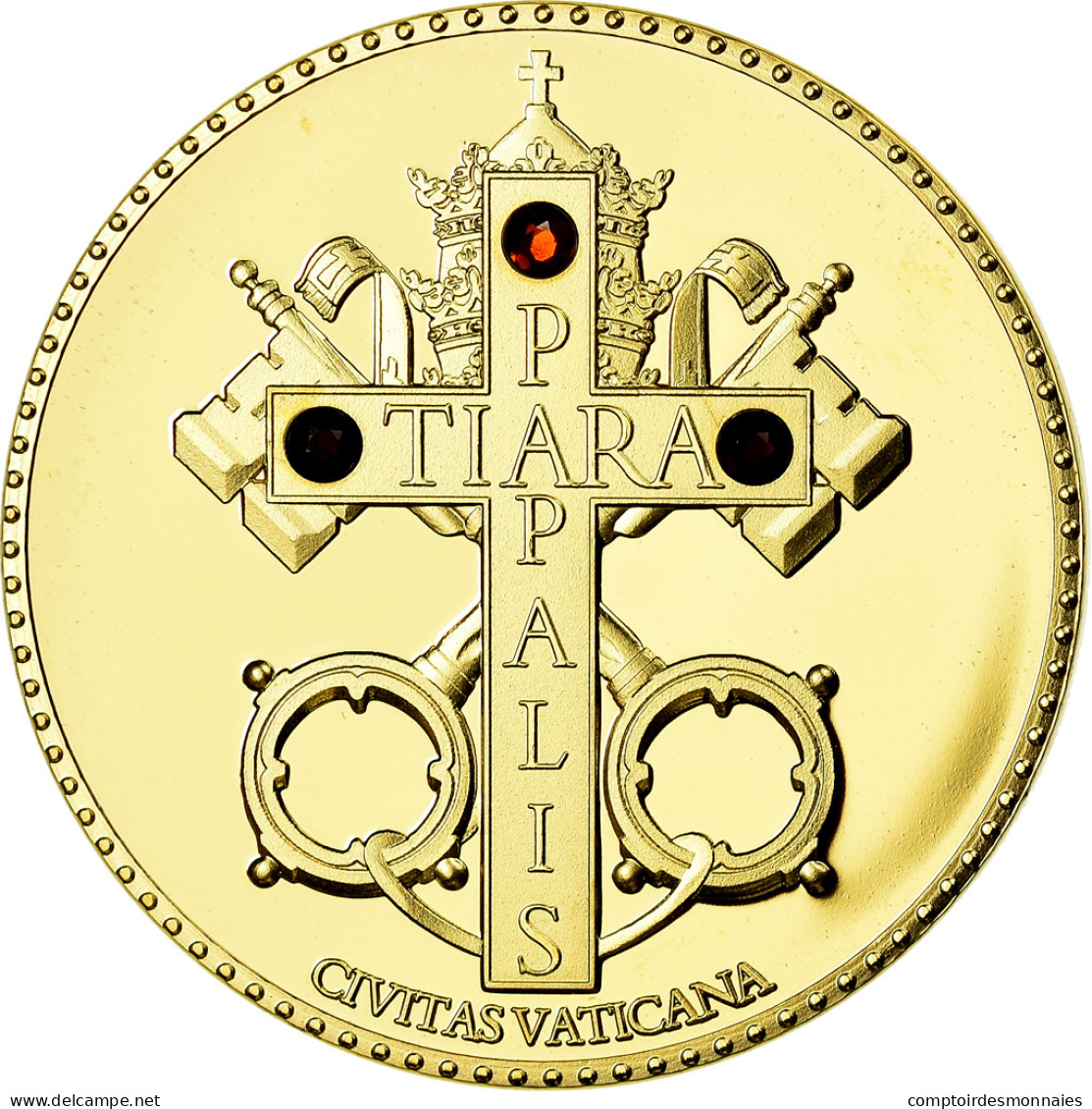 Vatican, Médaille, Benoit XVI, Tiara Papalis, Religions & Beliefs, FDC, Copper - Altri & Non Classificati