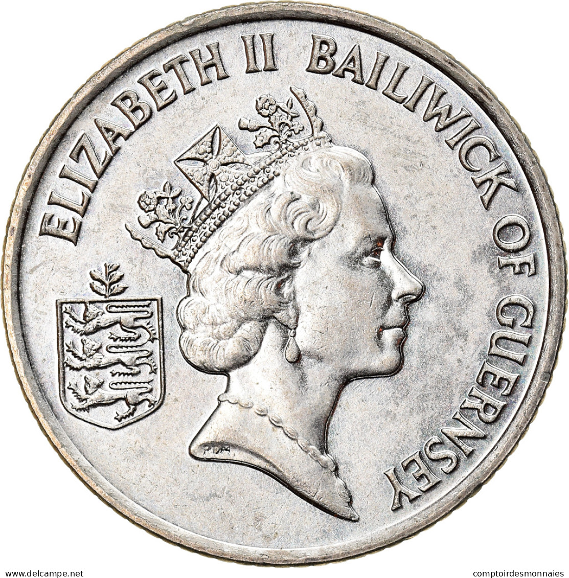 Monnaie, Guernsey, Elizabeth II, 10 Pence, 1992, SUP, Copper-nickel, KM:43.2 - Guernesey