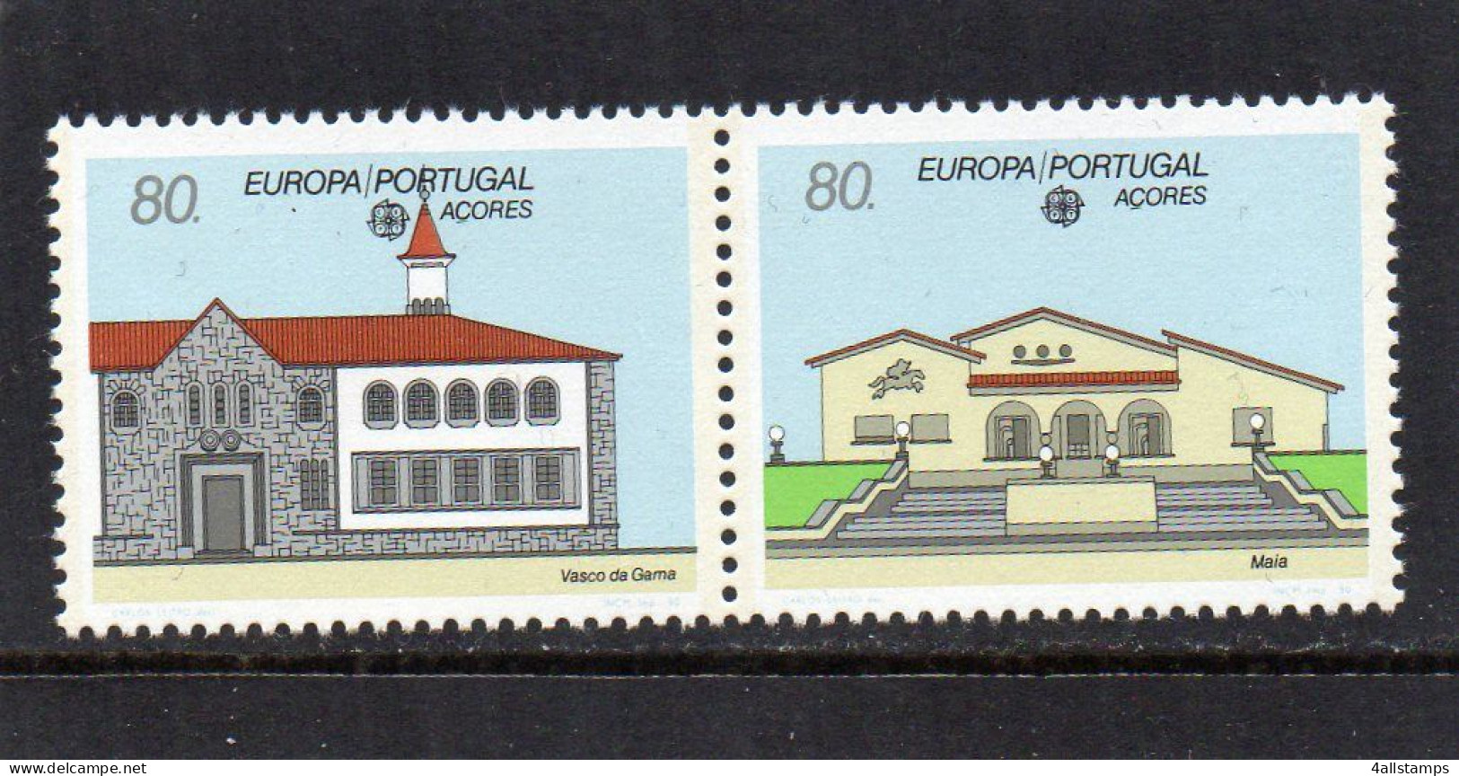 1990 Azoren Mi N° 409/410 ** : MNH, Postfris, Postfrisch , Neuf Sans Charniere - 1990
