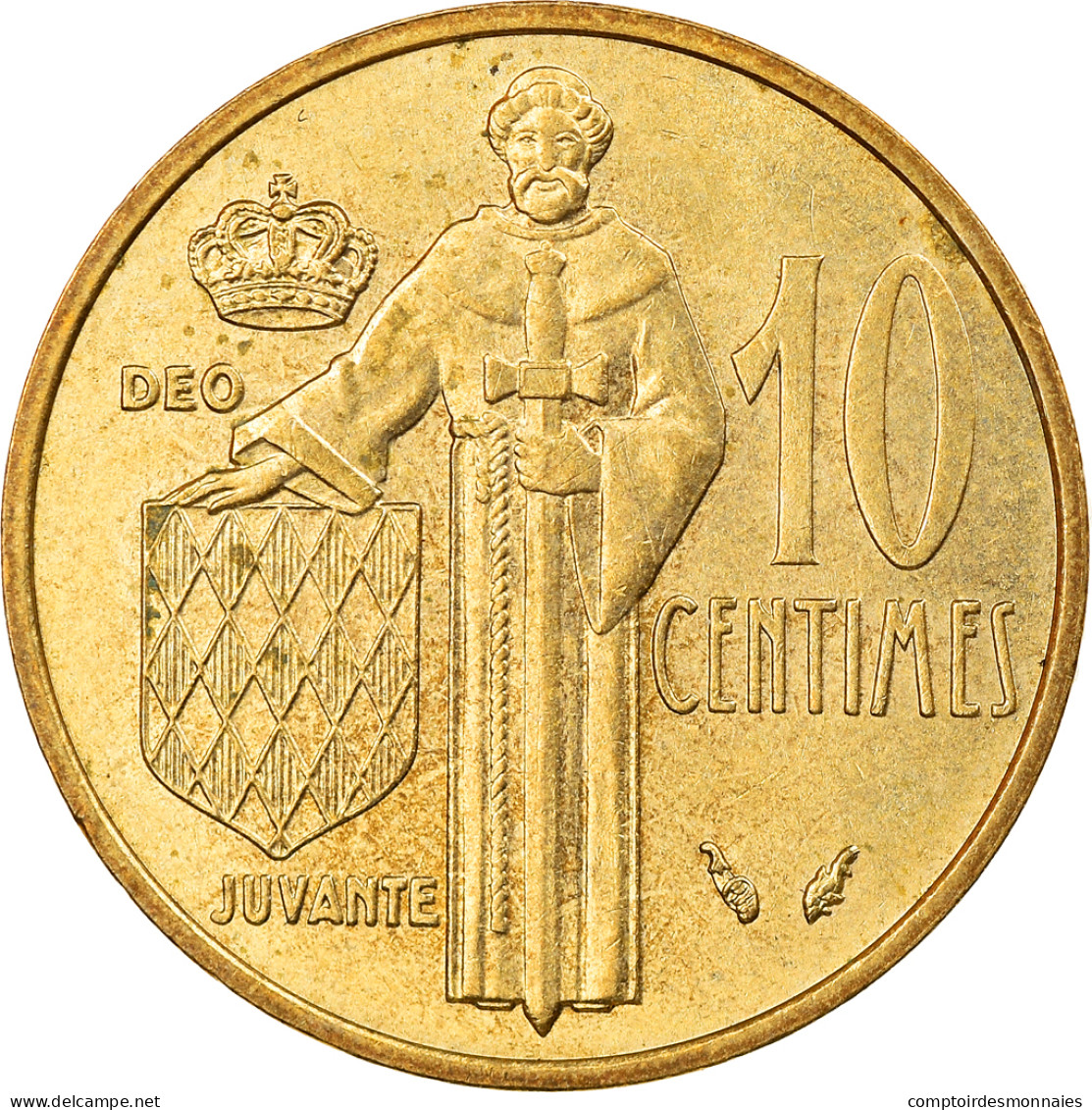 Monnaie, Monaco, Rainier III, 10 Centimes, 1974, SUP, Aluminum-Bronze - 1960-2001 New Francs