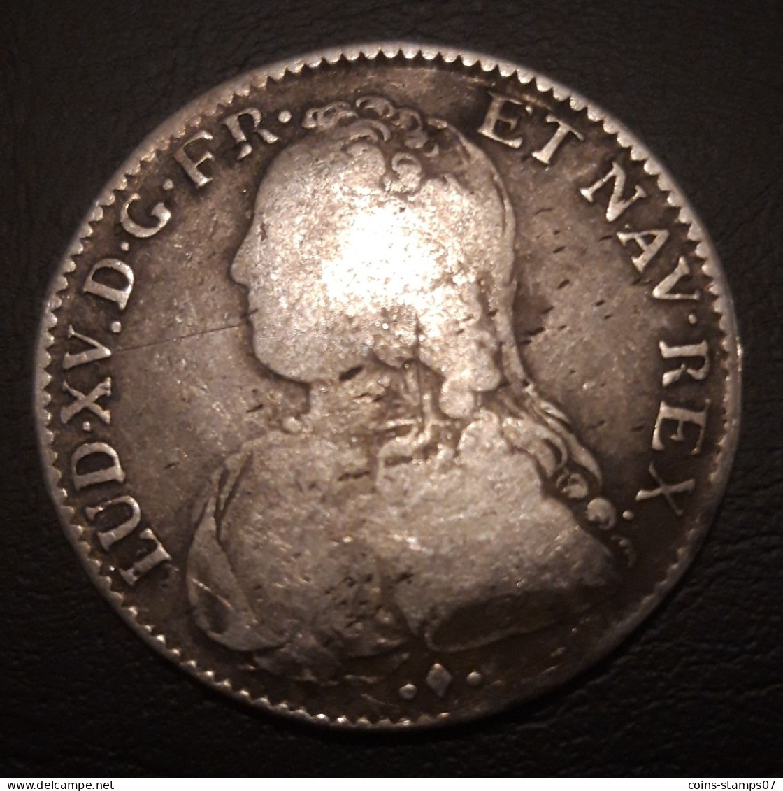 France - 1/2 écu Louis XV - 1729 L - 1715-1774 Louis XV Le Bien-Aimé