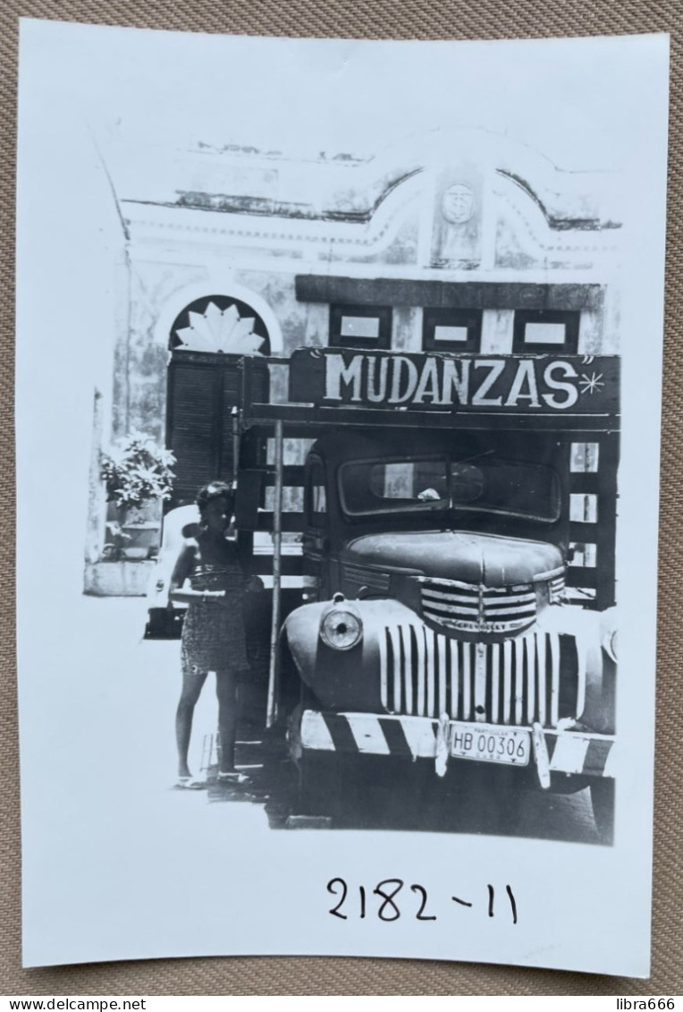 CHEVROLET Truck - Mudanzas, CUBA Plate 15x10cm (REPRO PHOTO! Zie Beschrijving, Voir Description, See Description)! - Automobili