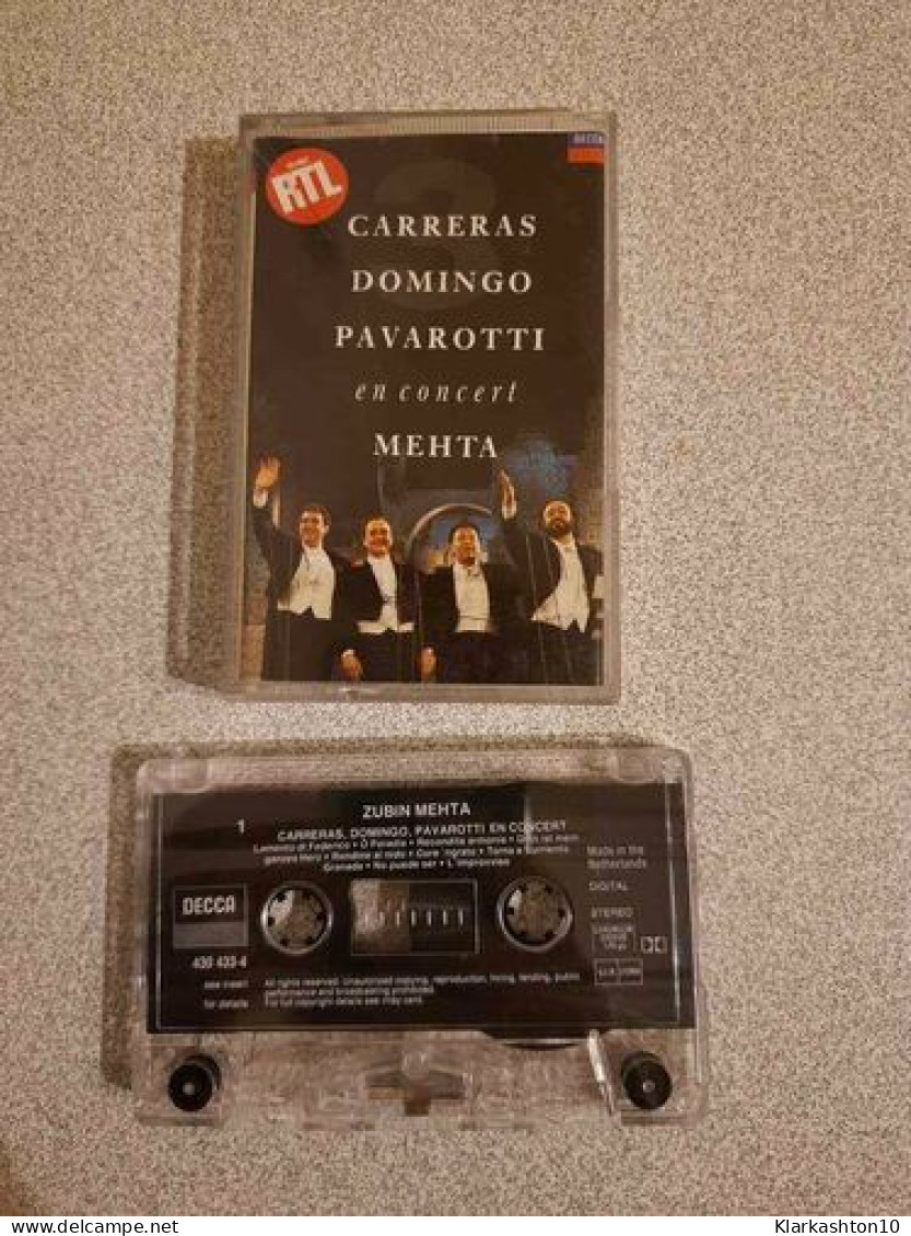 K7 Audio : Carreras Domingo Pavarotti En Concert - Zubin Mehta - Cassettes Audio