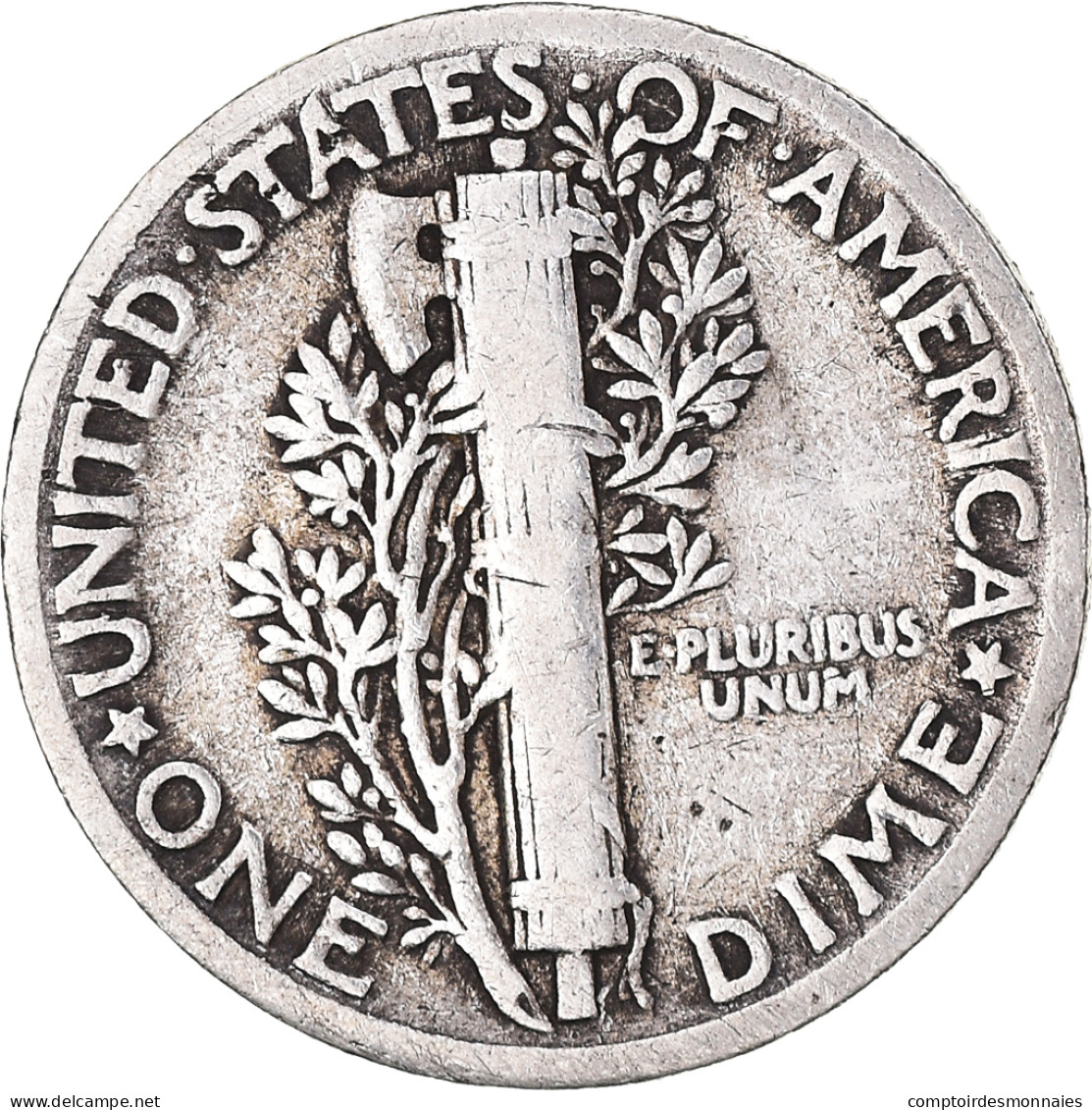 Monnaie, États-Unis, Mercury Dime, Dime, 1936, U.S. Mint, Philadelphie, TB - 1916-1945: Mercury