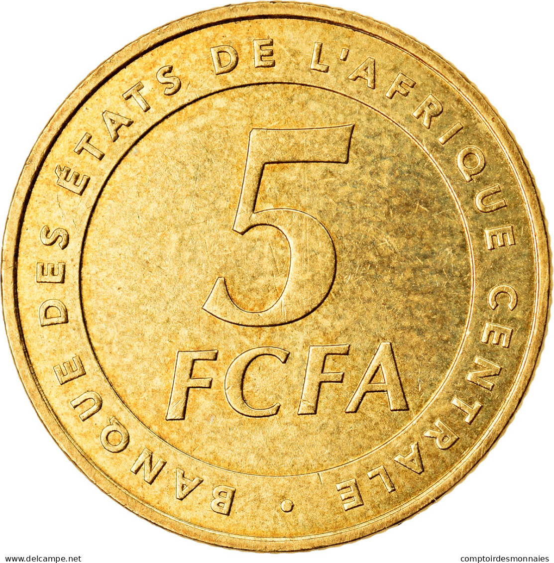 Monnaie, États De L'Afrique Centrale, 5 Francs, 2006, Paris, TTB, Laiton, KM:18 - Zentralafrik. Republik