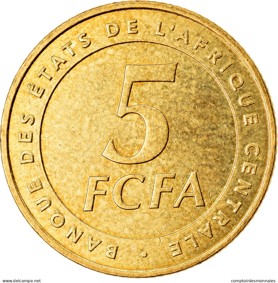 Monnaie, États De L'Afrique Centrale, 5 Francs, 2006, Paris, TTB, Laiton, KM:18 - República Centroafricana