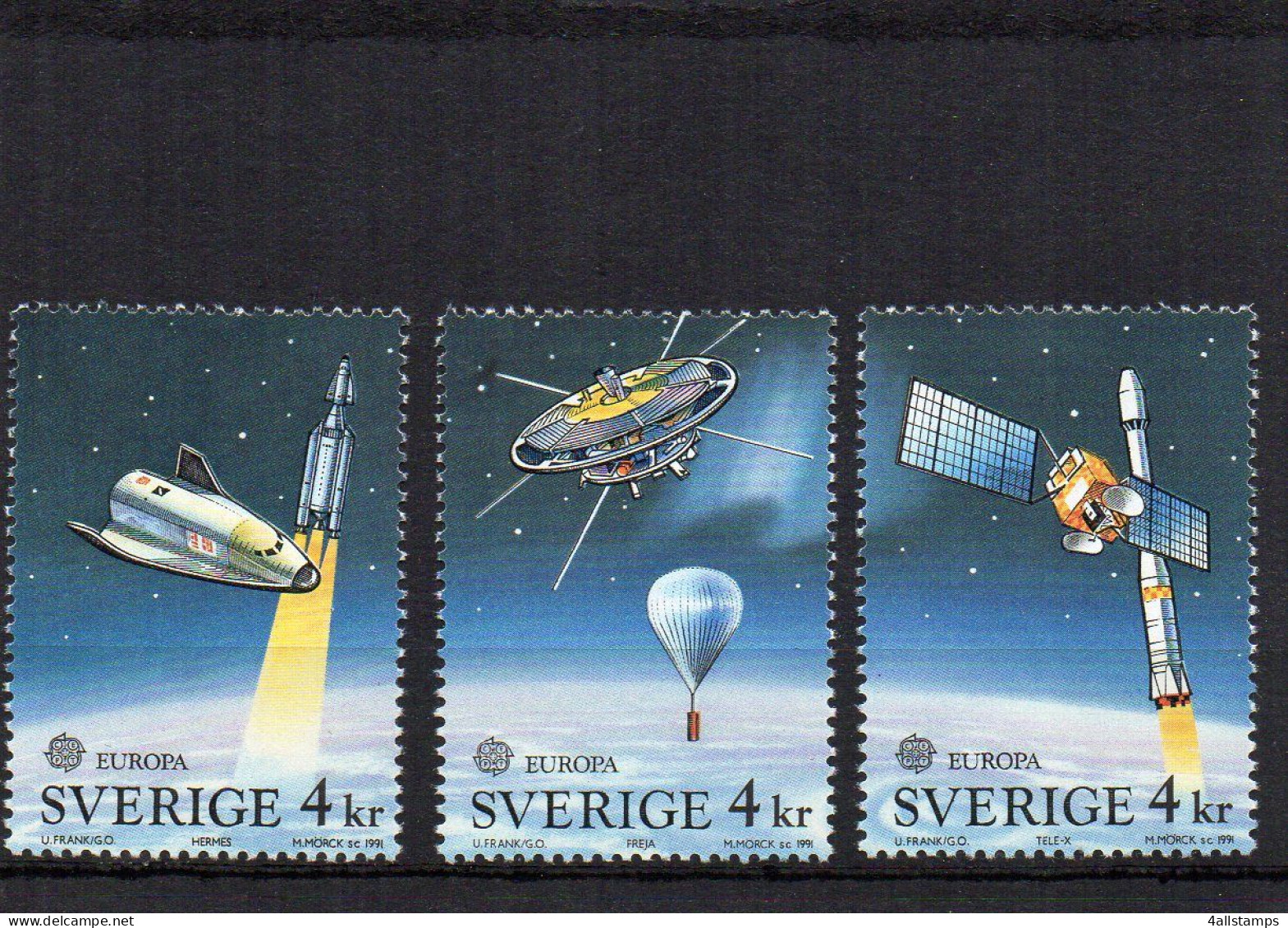 1991 Zweden Mi N° 1663/1665 ** : MNH, Postfris, Postfrisch , Neuf Sans Charniere - 1991