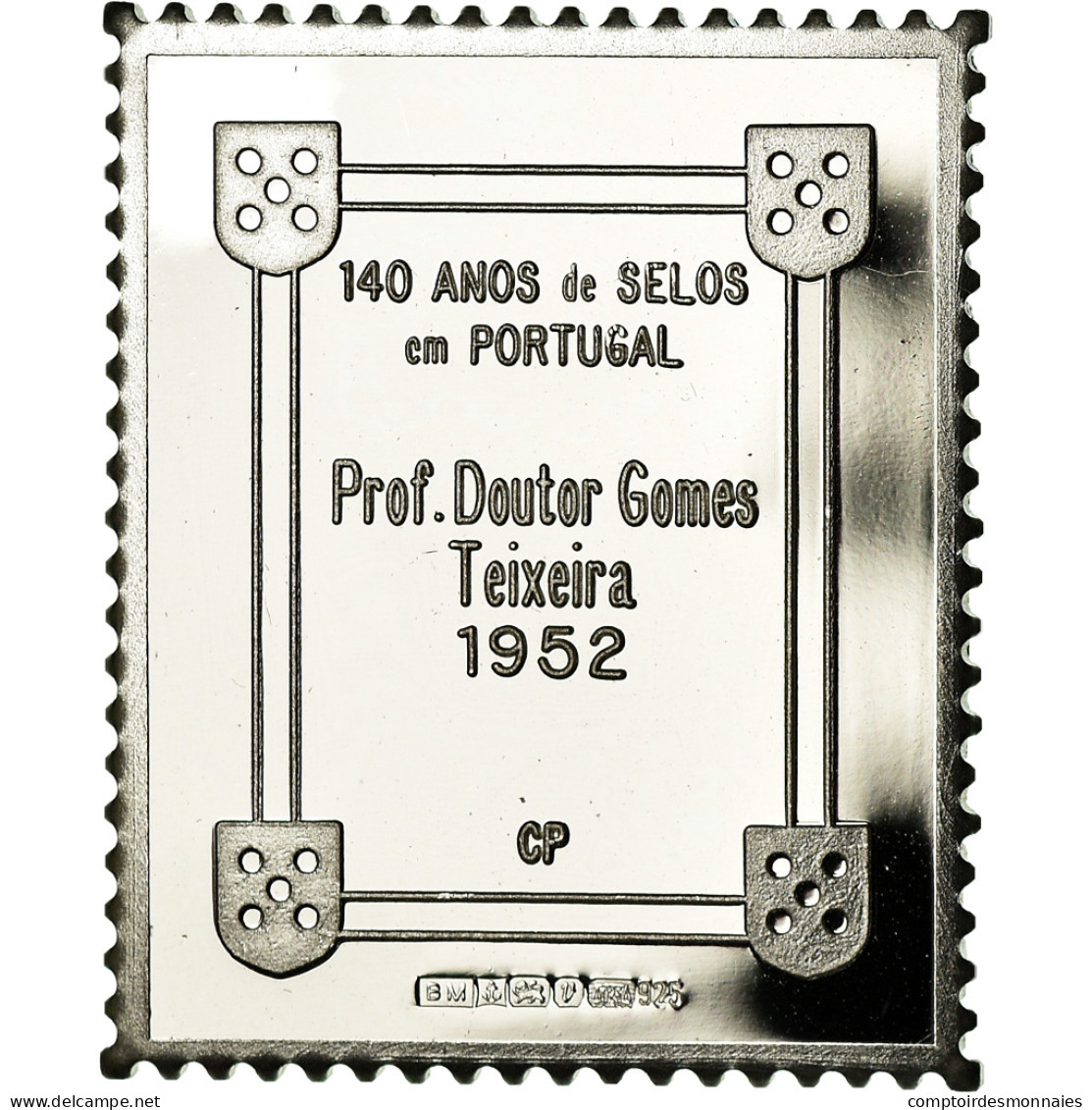 Portugal, Médaille, Timbre, Professor Doutor Gomes Teixeira, Medicine, 1952 - Andere & Zonder Classificatie