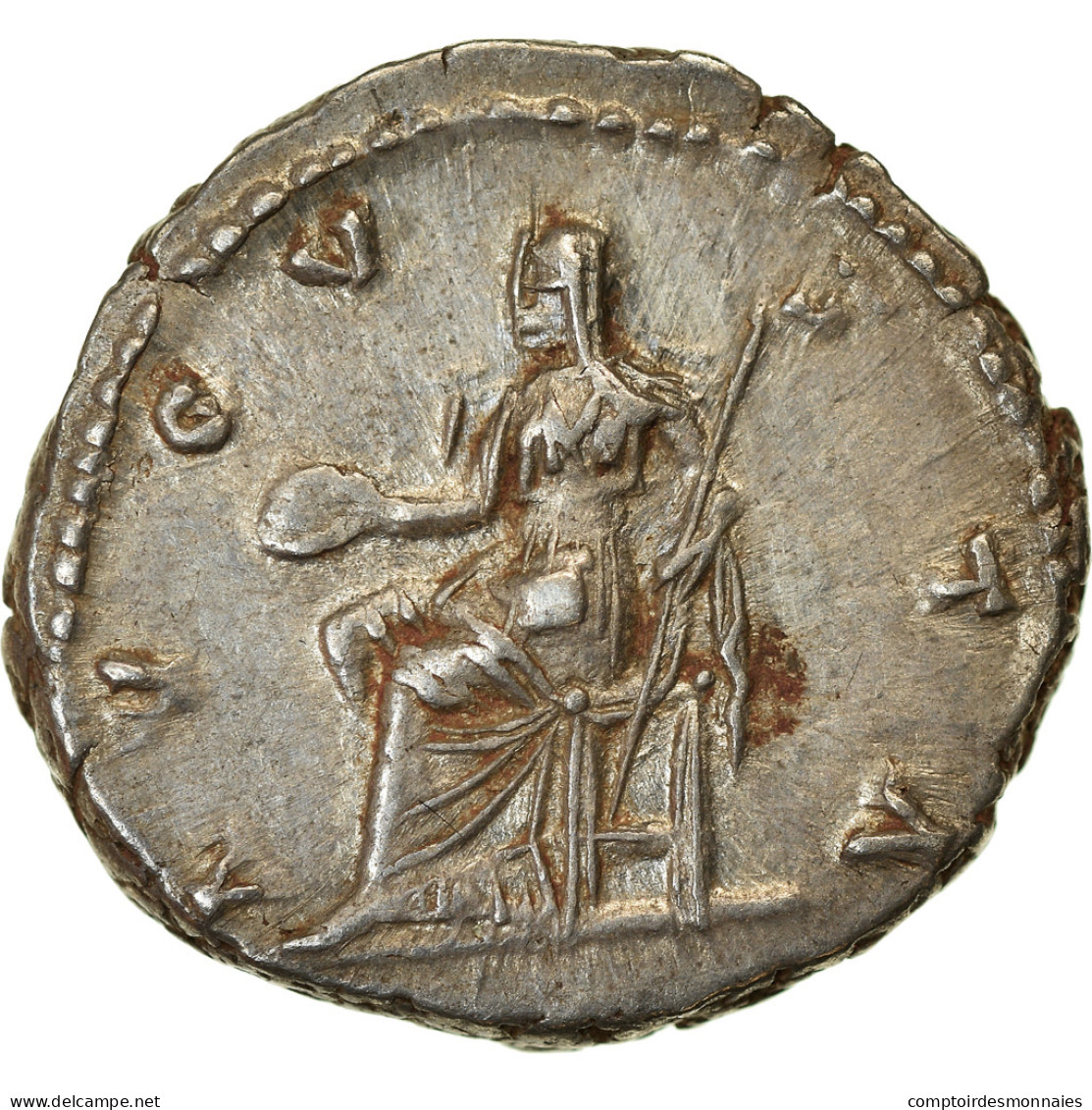 Monnaie, Diva Faustina I, Denier, 141, Rome, SUP, Argent, RIC:371 - Les Antonins (96 à 192)