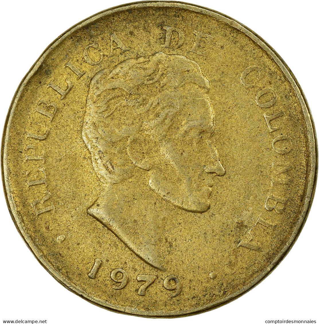 Monnaie, Colombie, 25 Centavos, 1979, TTB, Aluminum-Bronze, KM:267 - Kolumbien