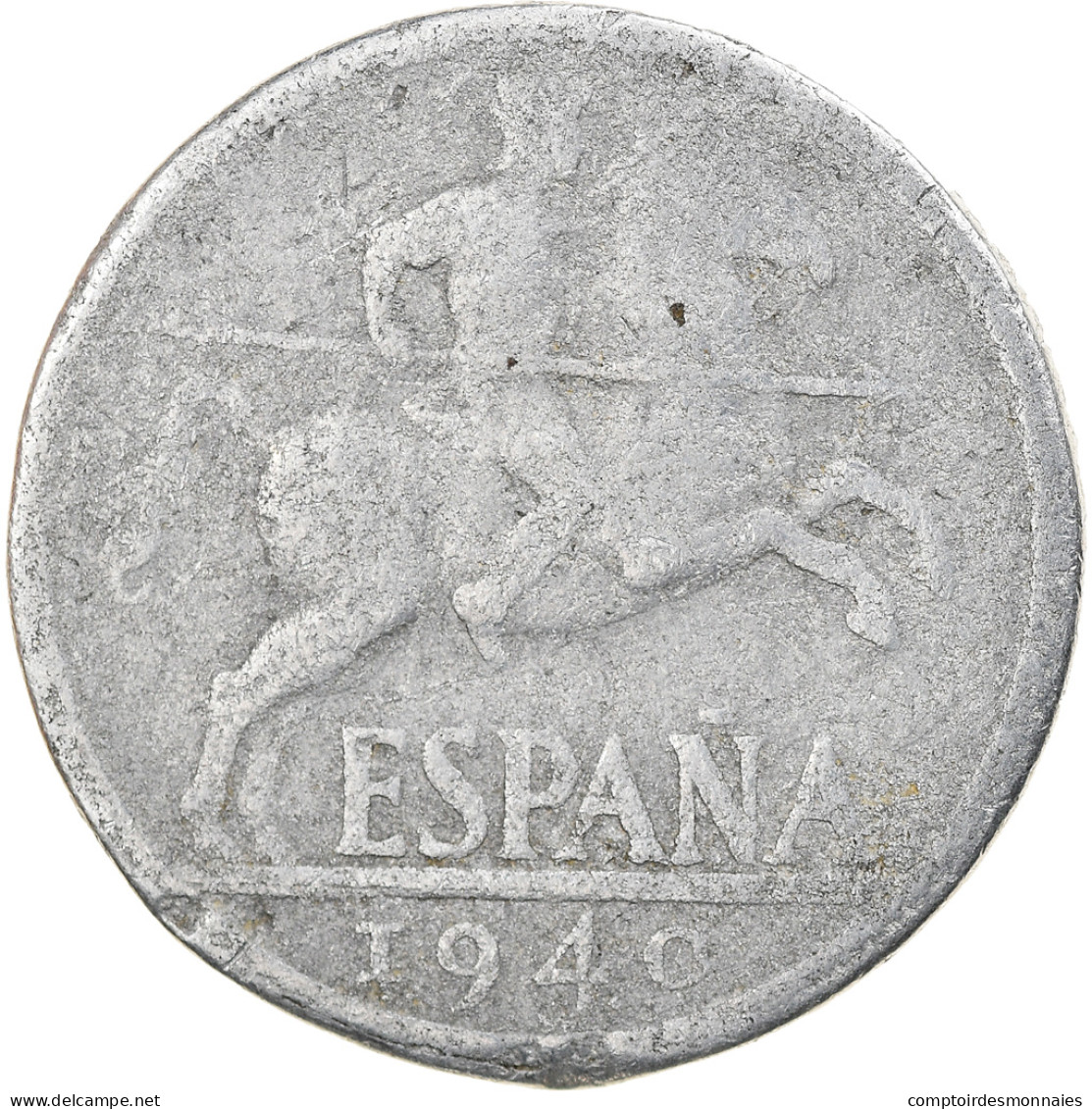 Monnaie, Espagne, 10 Centimos, 1940, B+, Aluminium, KM:766 - 10 Centiemen