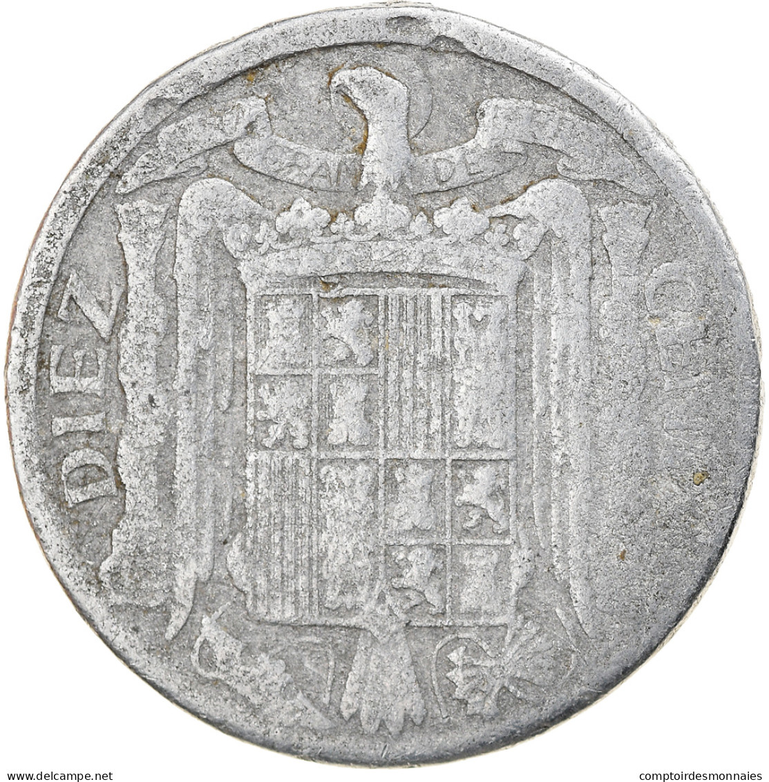 Monnaie, Espagne, 10 Centimos, 1940, B+, Aluminium, KM:766 - 10 Centimos