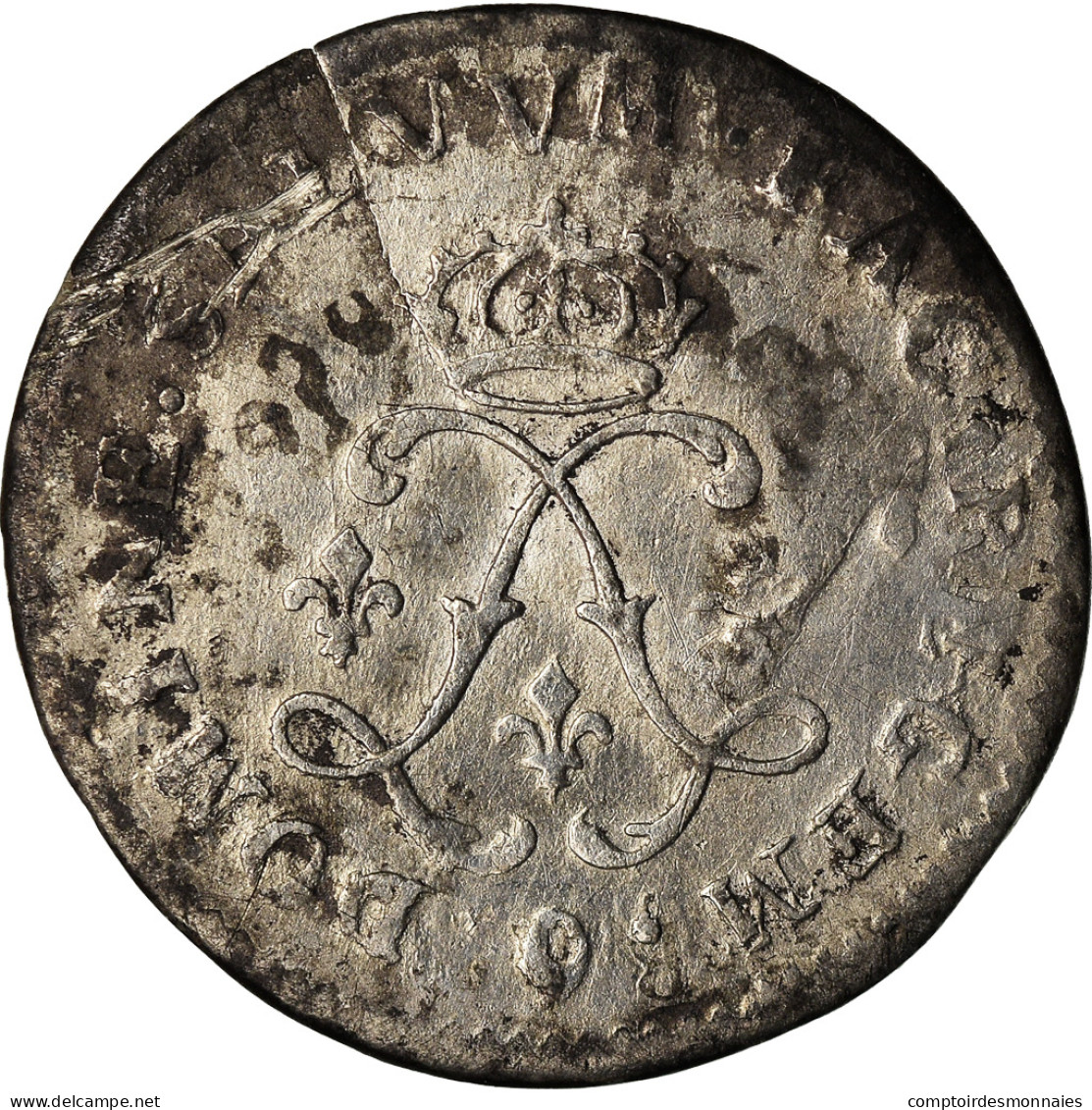 Monnaie, France, Louis XIV, 4 Sols Aux 2 L, 4 Sols 2 Deniers, 1692, Rennes, TTB - 1643-1715 Louis XIV Le Grand