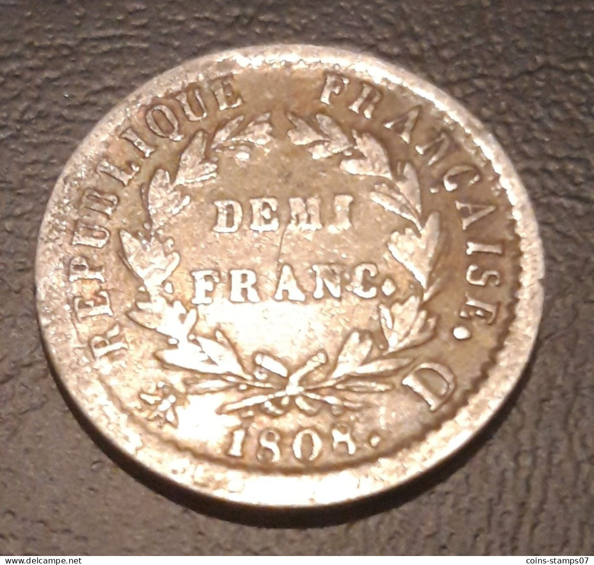 France - Napoléon I - 1/2 Franc 1808 D (Lyon) - 1/2 Franc