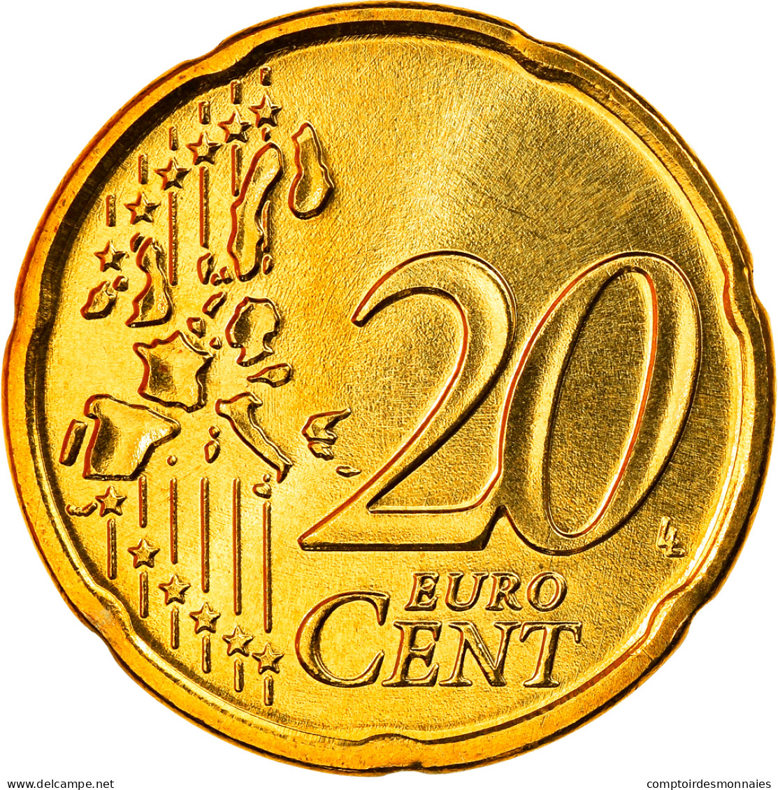 Grèce, 20 Euro Cent, 2004, Athènes, FDC, Laiton, KM:185 - Grèce