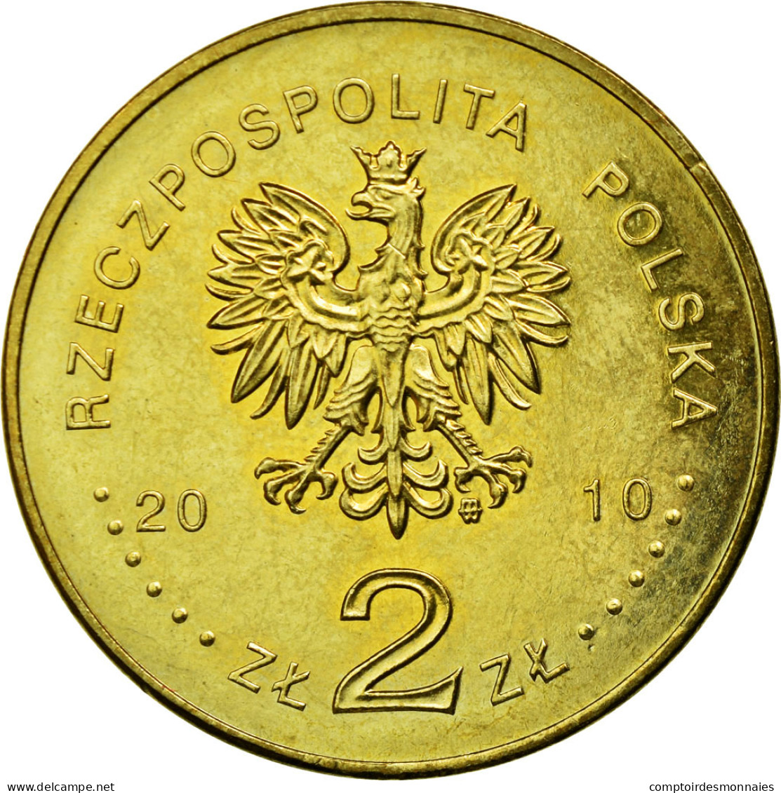 Monnaie, Pologne, 2 Zlote, 2010, Warsaw, TTB, Laiton, KM:751 - Pologne