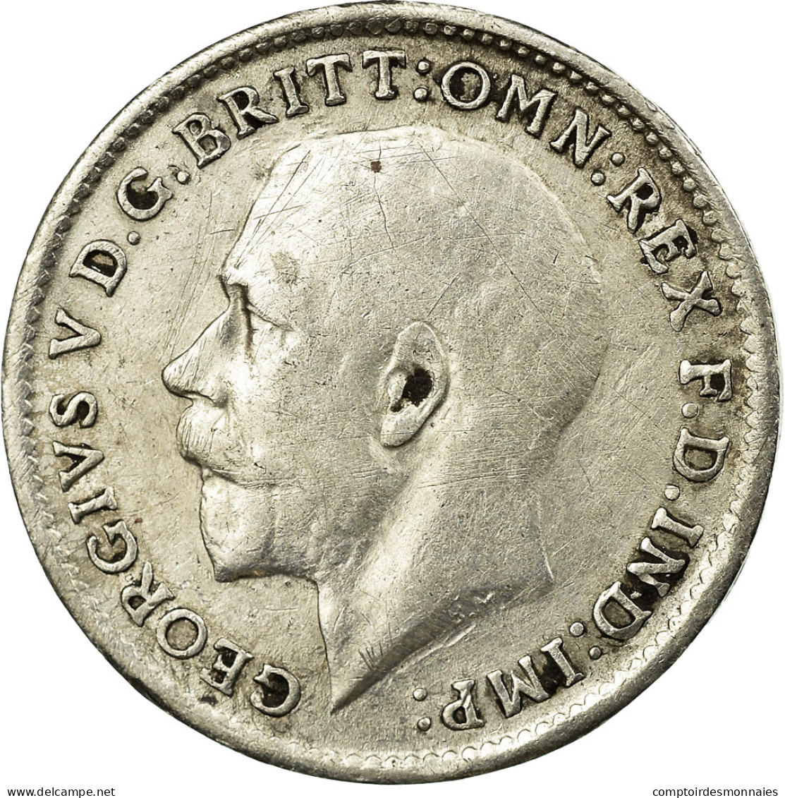 Monnaie, Grande-Bretagne, George V, 3 Pence, 1914, TB+, Argent, KM:813 - F. 3 Pence