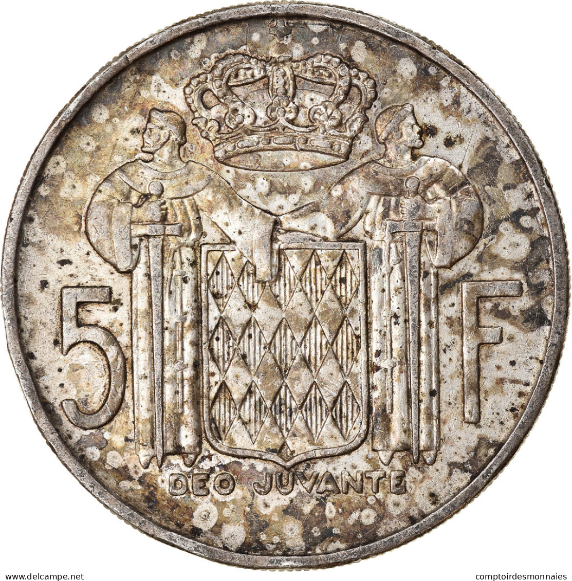 Monnaie, Monaco, Rainier III, 5 Francs, 1960, TB, Argent, Gadoury:MC 152, KM:141 - 1960-2001 Nouveaux Francs
