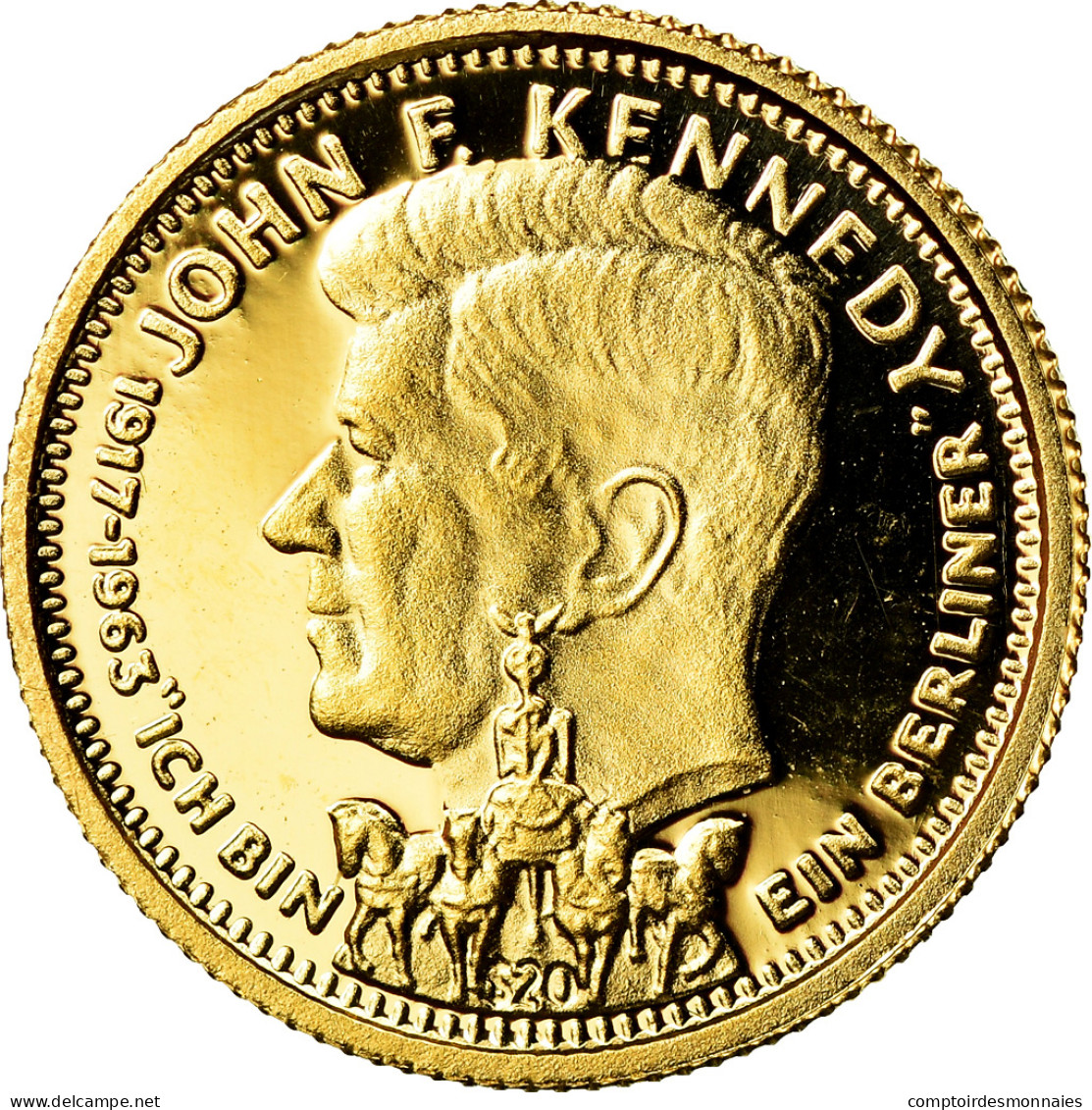 Monnaie, Liberia, 20 Dollars, 1993, Proof, FDC, Or - Liberia