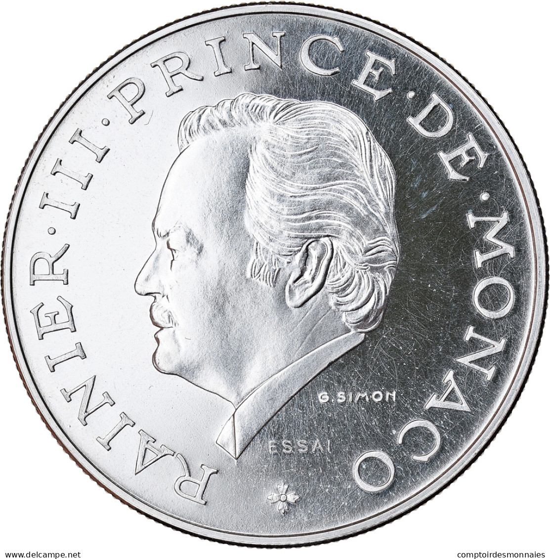 Monnaie, Monaco, 10 Francs, 1974, ESSAI, FDC, Argent, Gadoury:MC156, KM:E64 - 1960-2001 New Francs
