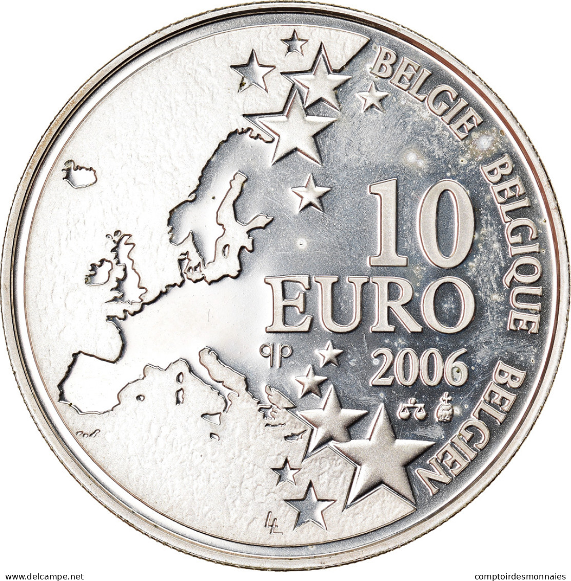 Belgique, 10 Euro, Justus Lipsius, 2006, SPL, Argent, KM:255 - Belgique