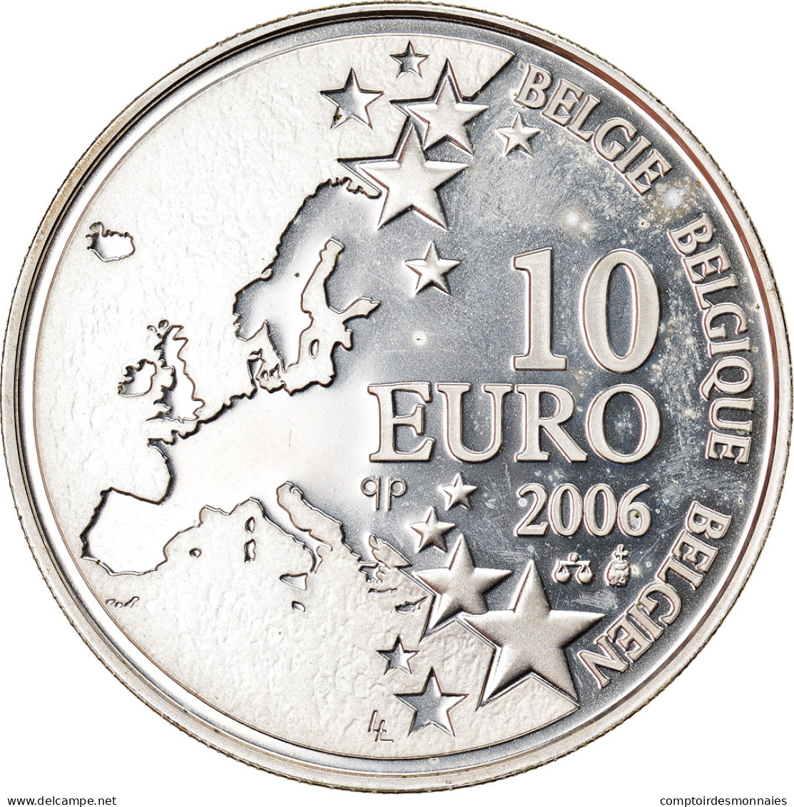 Belgique, 10 Euro, Justus Lipsius, 2006, SPL, Argent, KM:255 - Belgio