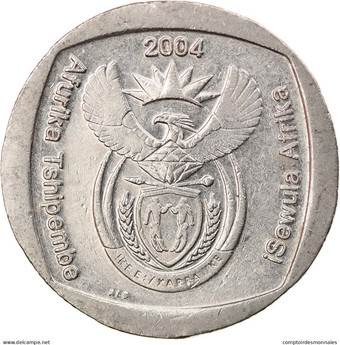 Monnaie, Afrique Du Sud, 2 Rand, 2004, Pretoria, TTB, Nickel Plated Copper - Afrique Du Sud