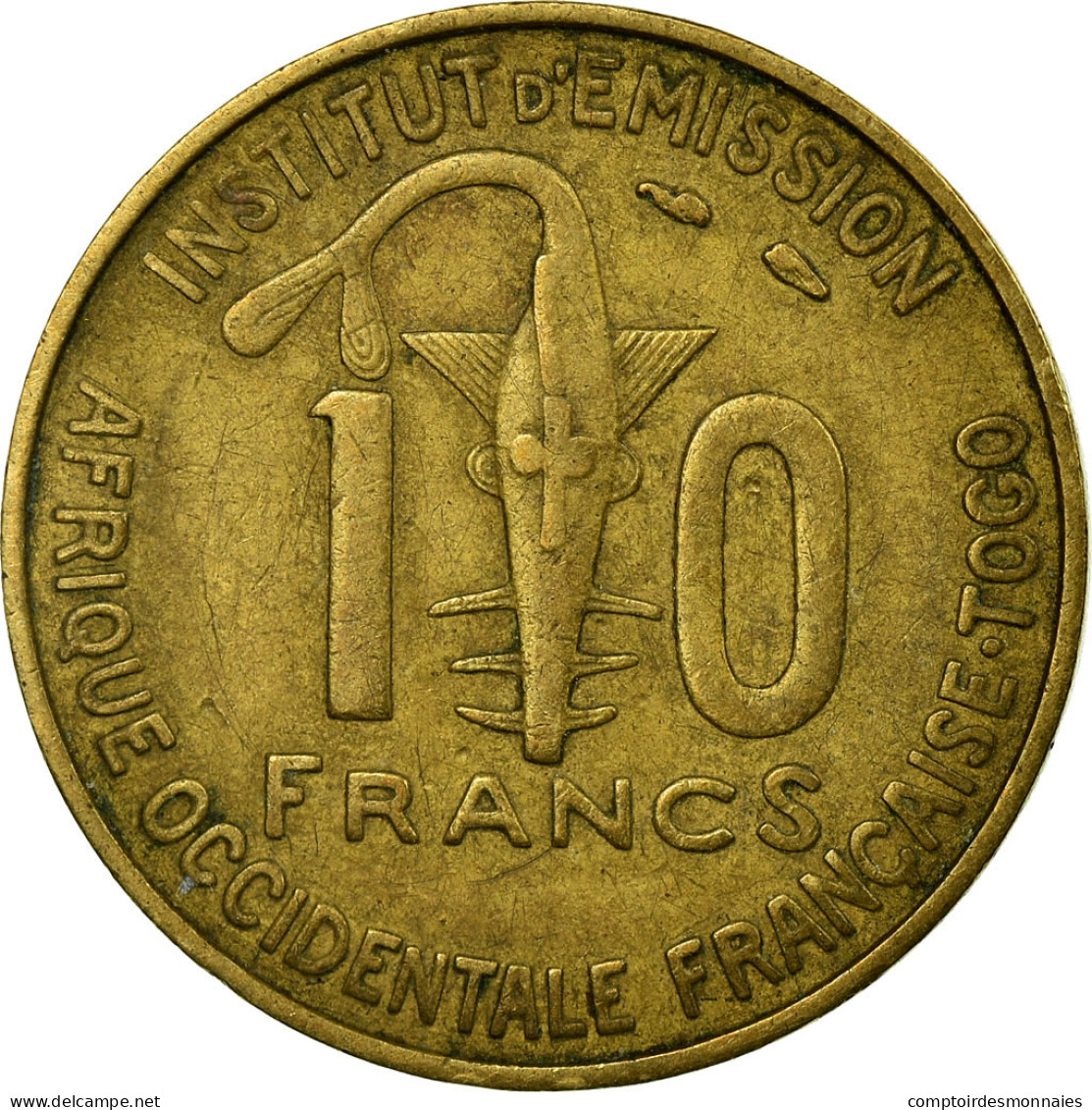 Monnaie, French West Africa, 10 Francs, 1957, Paris, TB+, Aluminum-Bronze, KM:8 - Togo